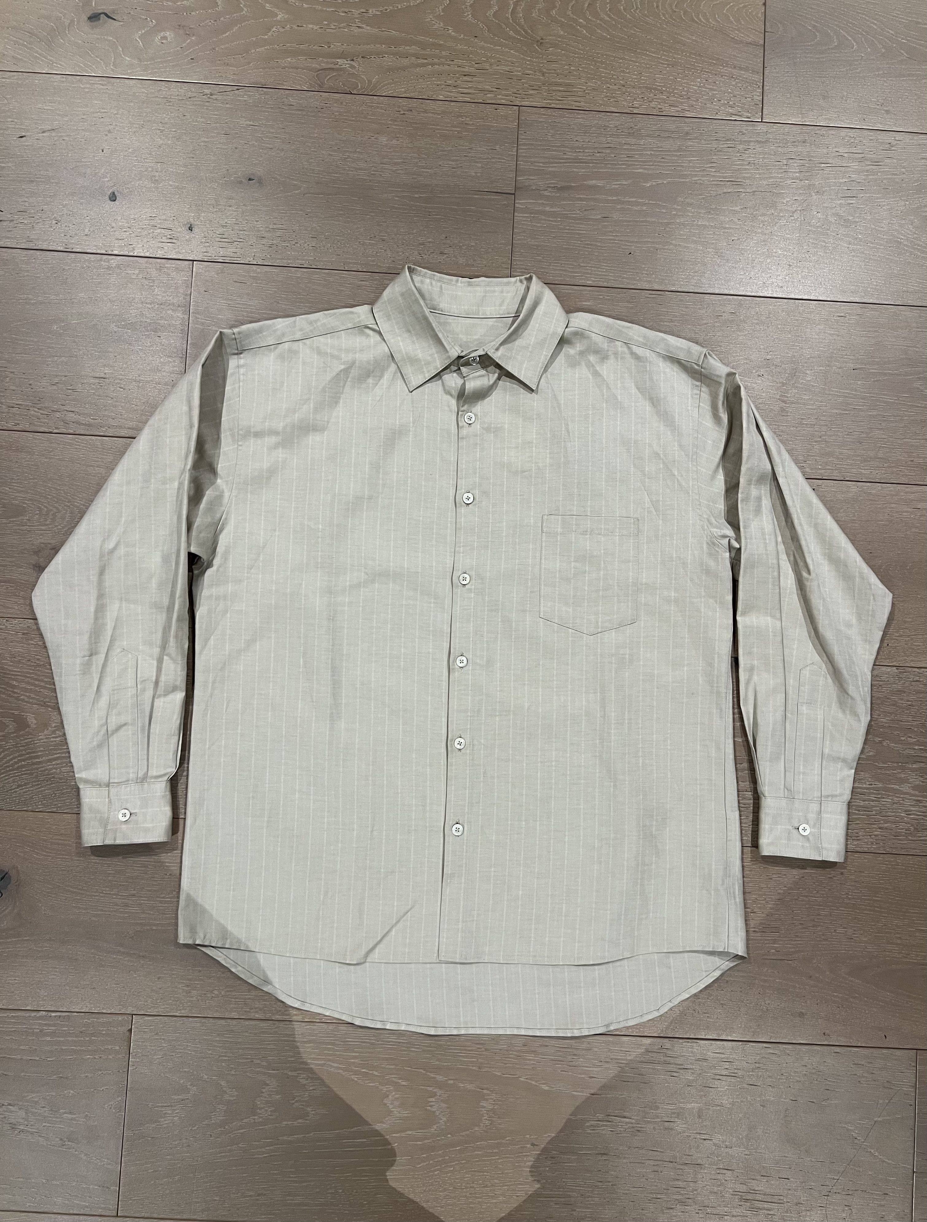 Colbo 💚 1/24 Colbo NYC Banaras Shirt Warm Gray Stripe Medium NEW Size US M / EU 48-50 / 2 - 4 Thumbnail