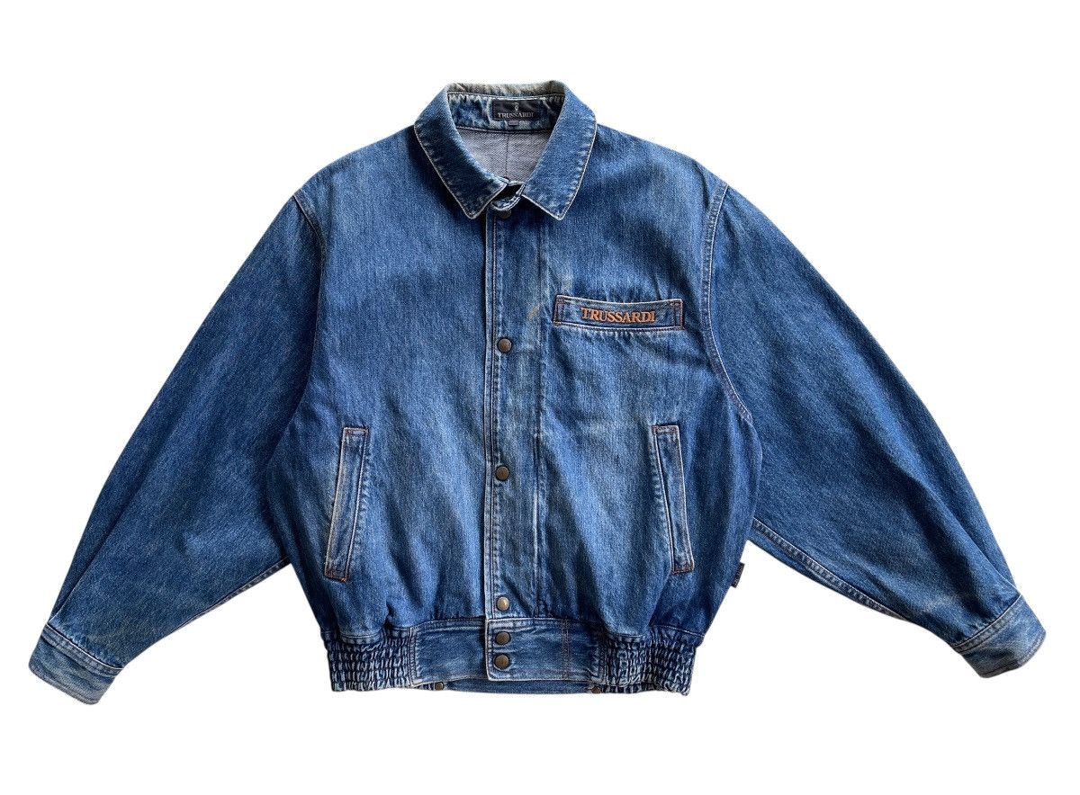 Trussardi Trussardi Denim Bomber Jacket Size US L / EU 52-54 / 3 - 4 Thumbnail
