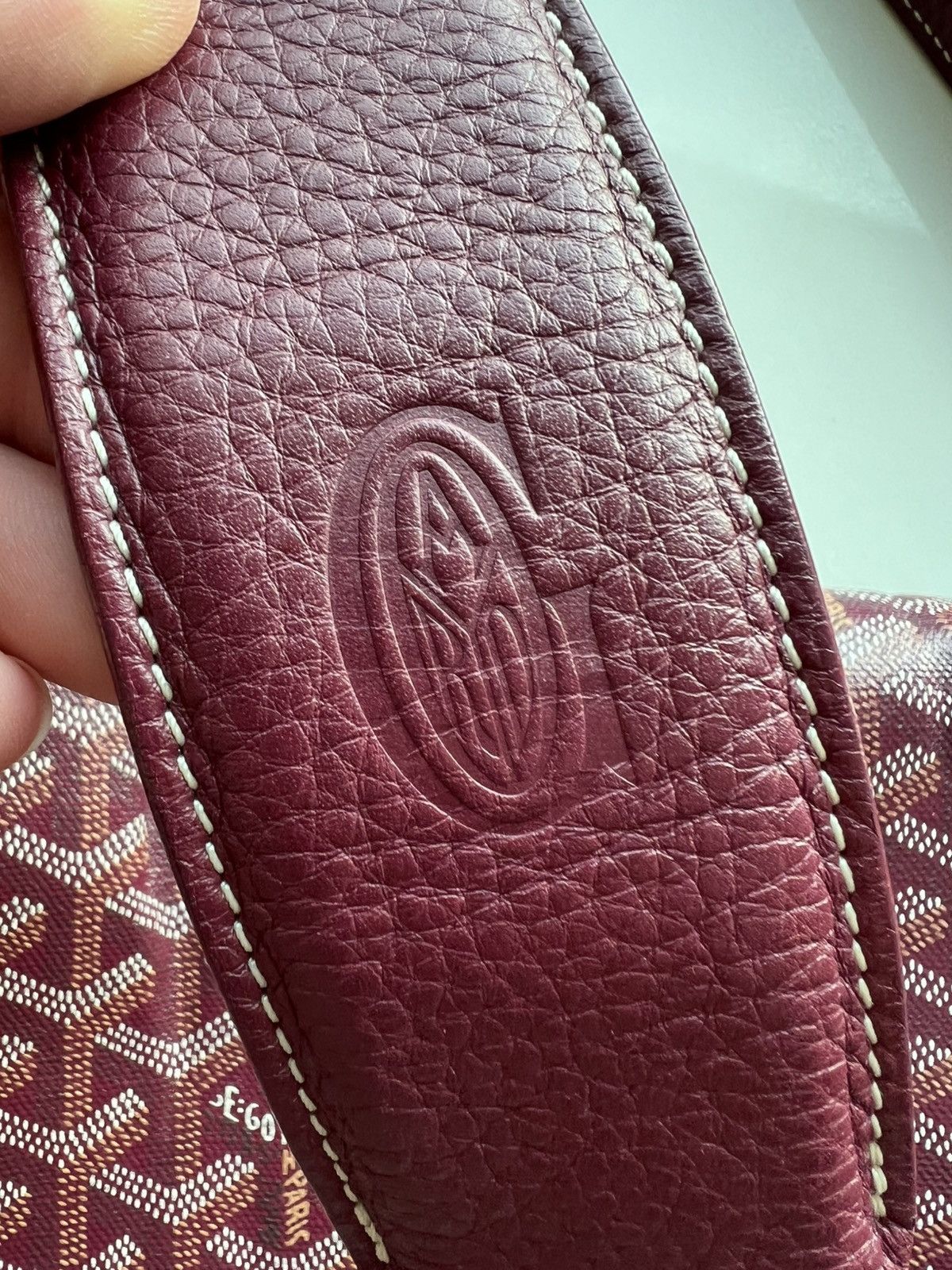 Goyard Goyard 2012 Burgundy Grand Bleu GM Messenger Bag Size ONE SIZE - 8 Thumbnail