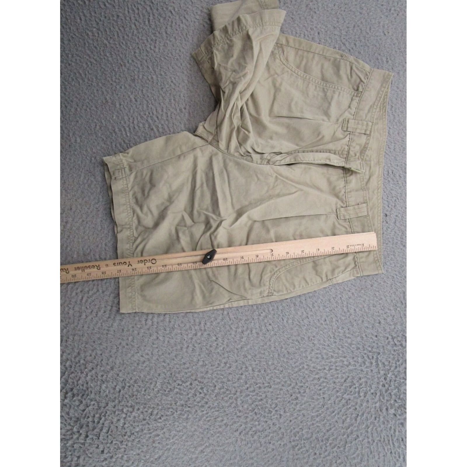 Vintage Woolrich Womens 4 Beige Pleated Hiking High Rise Mom Shorts Outdoor Khaki Size 27" / US 4 / IT 40 - 5 Thumbnail