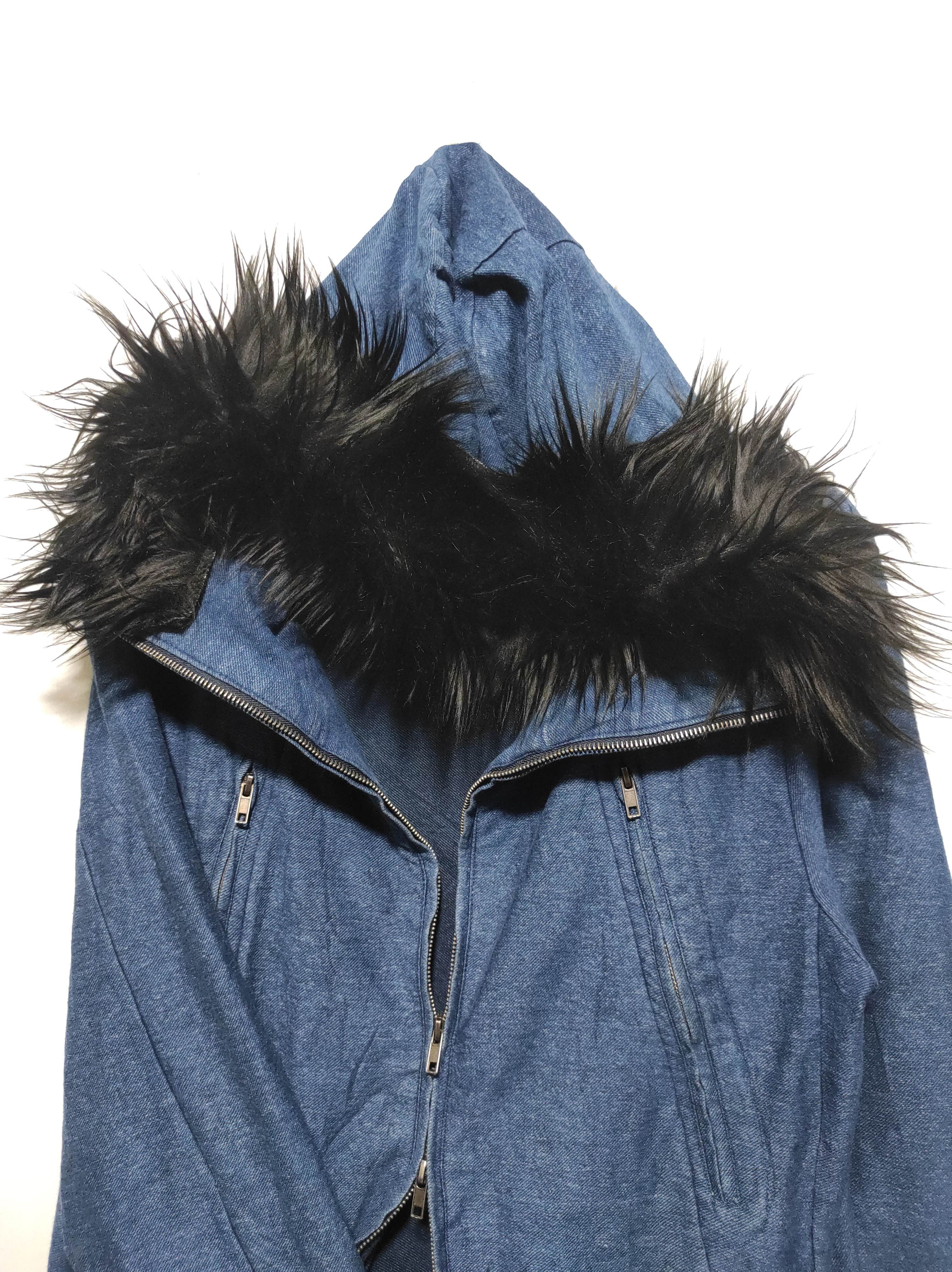 If Six Was Nine Confirm Denim Double Zip Fur Hoodie LGB IfSixWasNine style Size US M / EU 48-50 / 2 - 3 Thumbnail