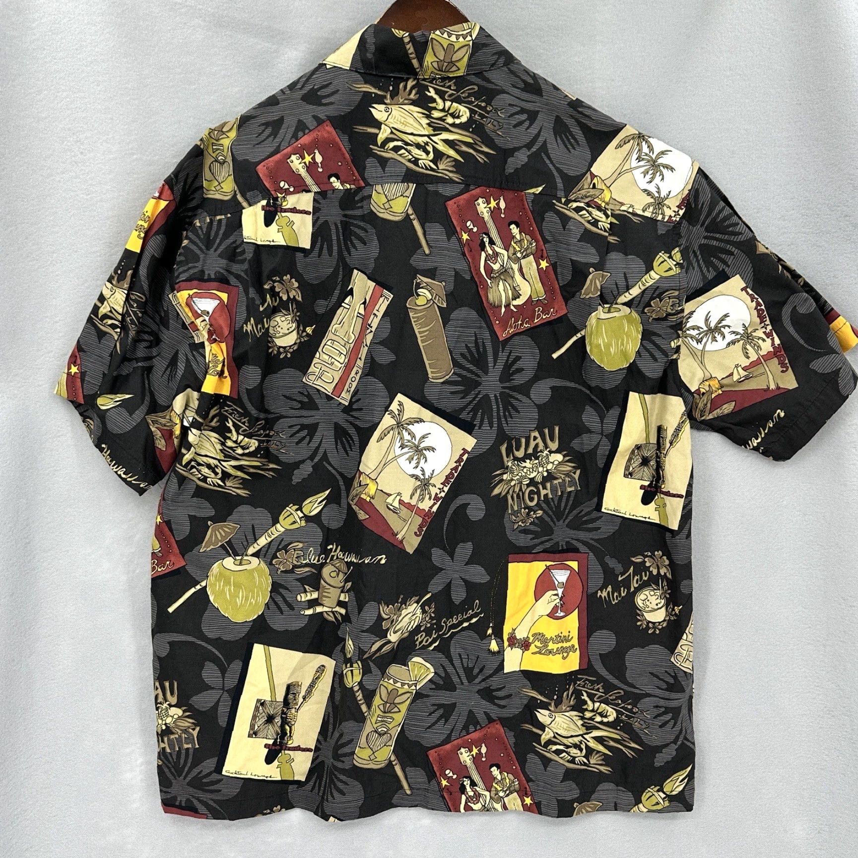 Vintage VINTAGE Toes On The Nose Hawaiian Shirt Mens L Tiki Bar Martini Lounge Aloha Luau Hula Size US L / EU 52-54 / 3 - 3 Thumbnail
