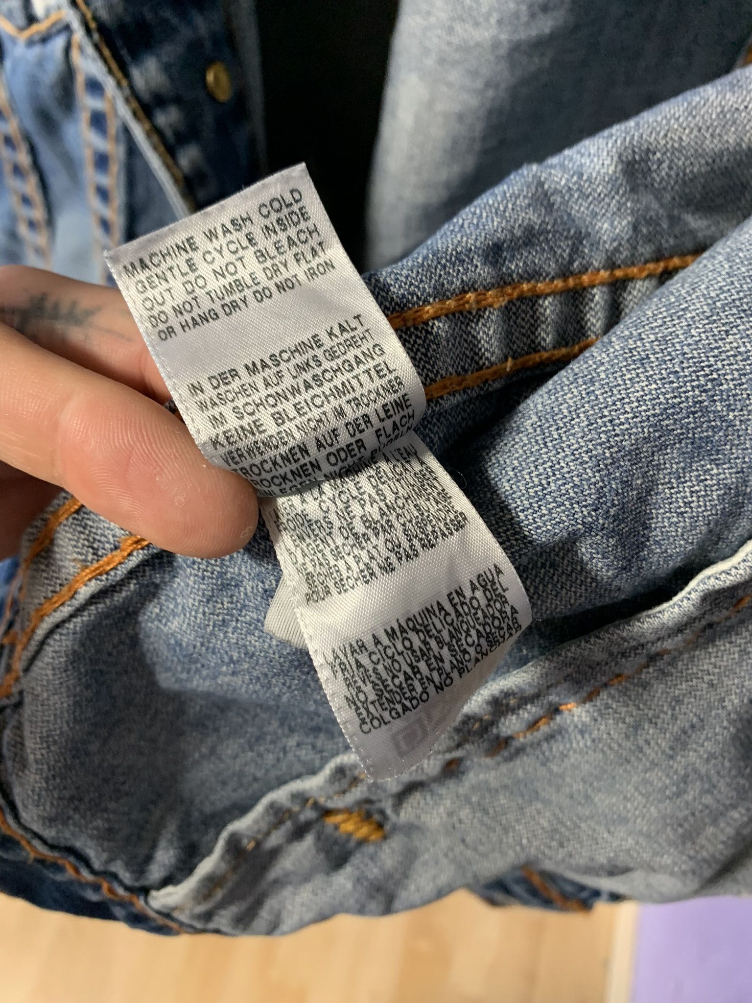 True Religion True Religion Trucker Jean Jacket Jimmy Super T Mens 3XL Size US XL / EU 56 / 4 - 6 Thumbnail