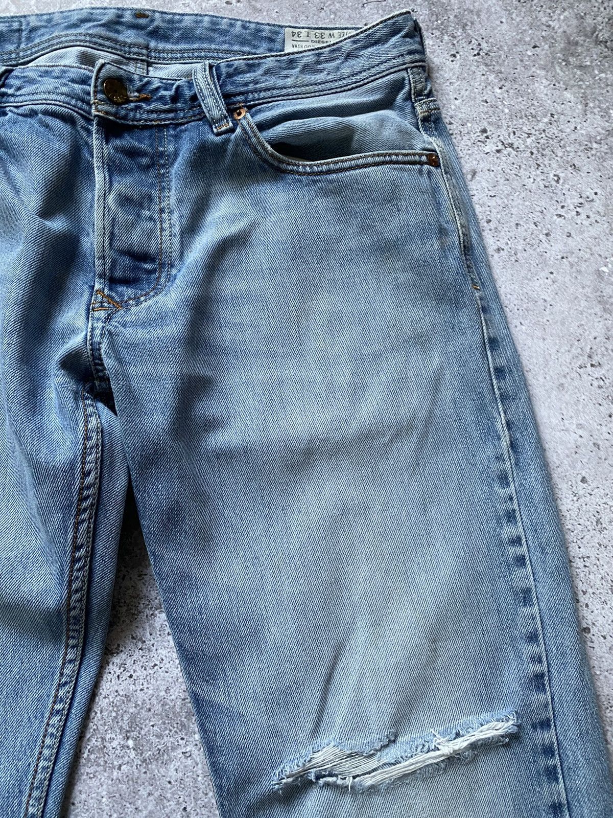 Diesel × If Six Was Nine × Japanese Brand 🔥VNTG Diesel Denim ashed baggy jeans Le Grand Bleu (L.G.B.) Size US 33 - 8 Thumbnail