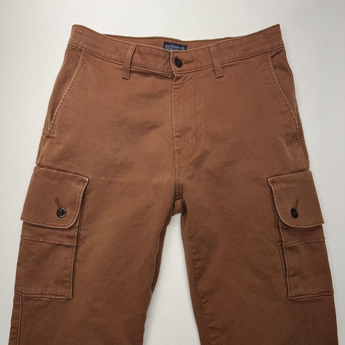 Levi's Levis Cargo Pants Brown Slim Taper Pocket Workwear Utility Size US 29 - 4 Thumbnail