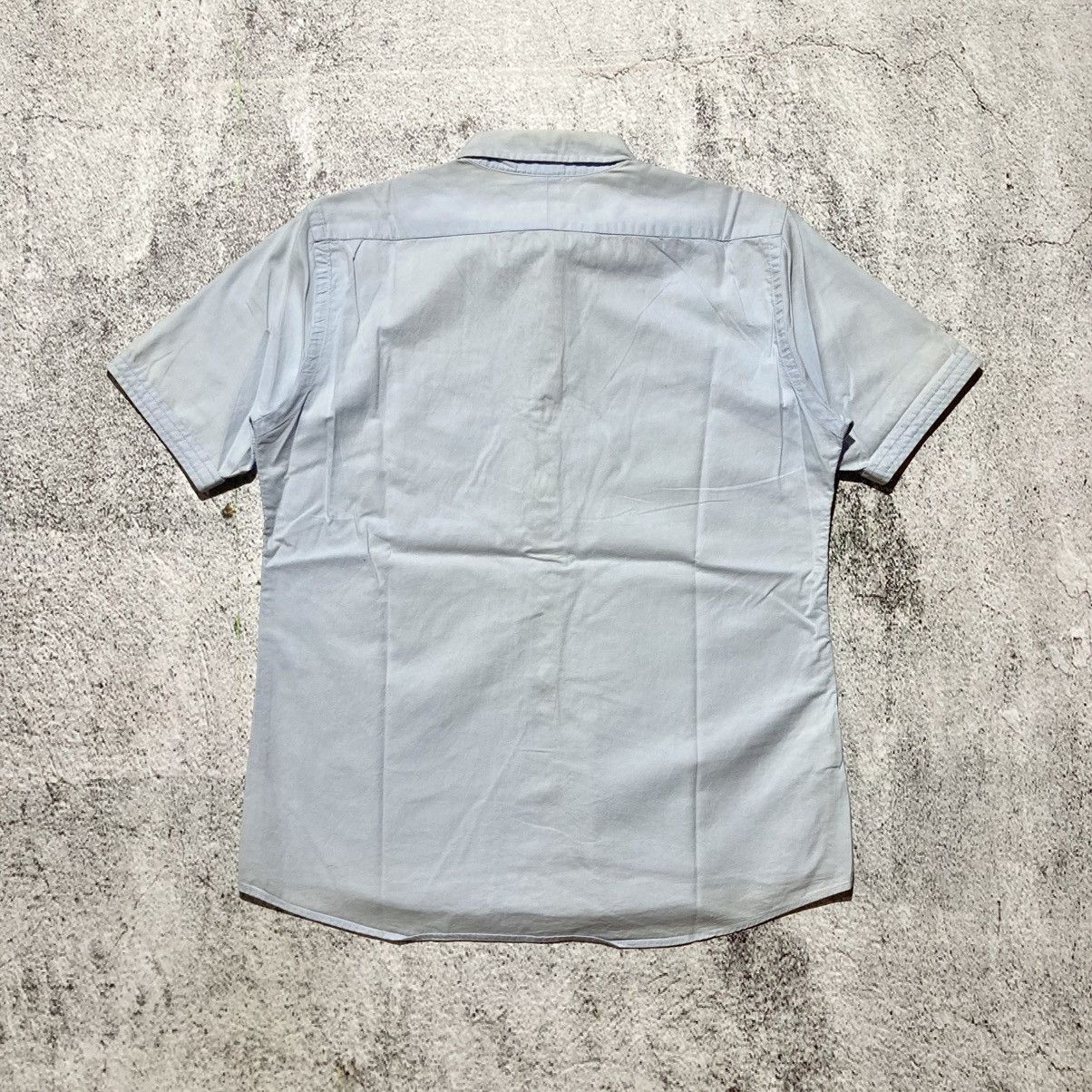 Burberry Vintage Burberry Black Label Pocket Logo Shirt Blue Luxury Size US M / EU 48-50 / 2 - 13 Thumbnail