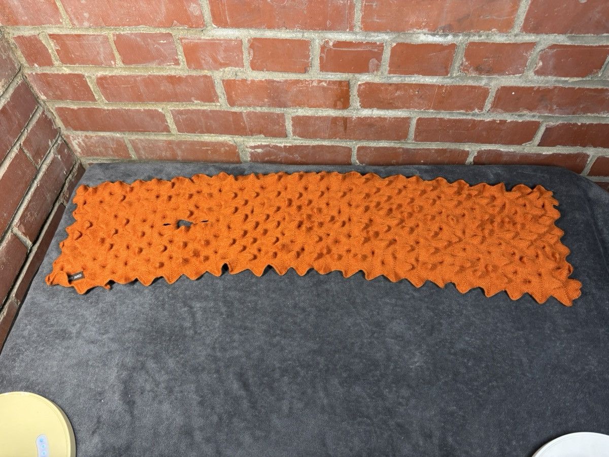 Saint James Rare Saint James Orange Scarf Knit 3D Spike Funky Artsy Size ONE SIZE - 2 Thumbnail
