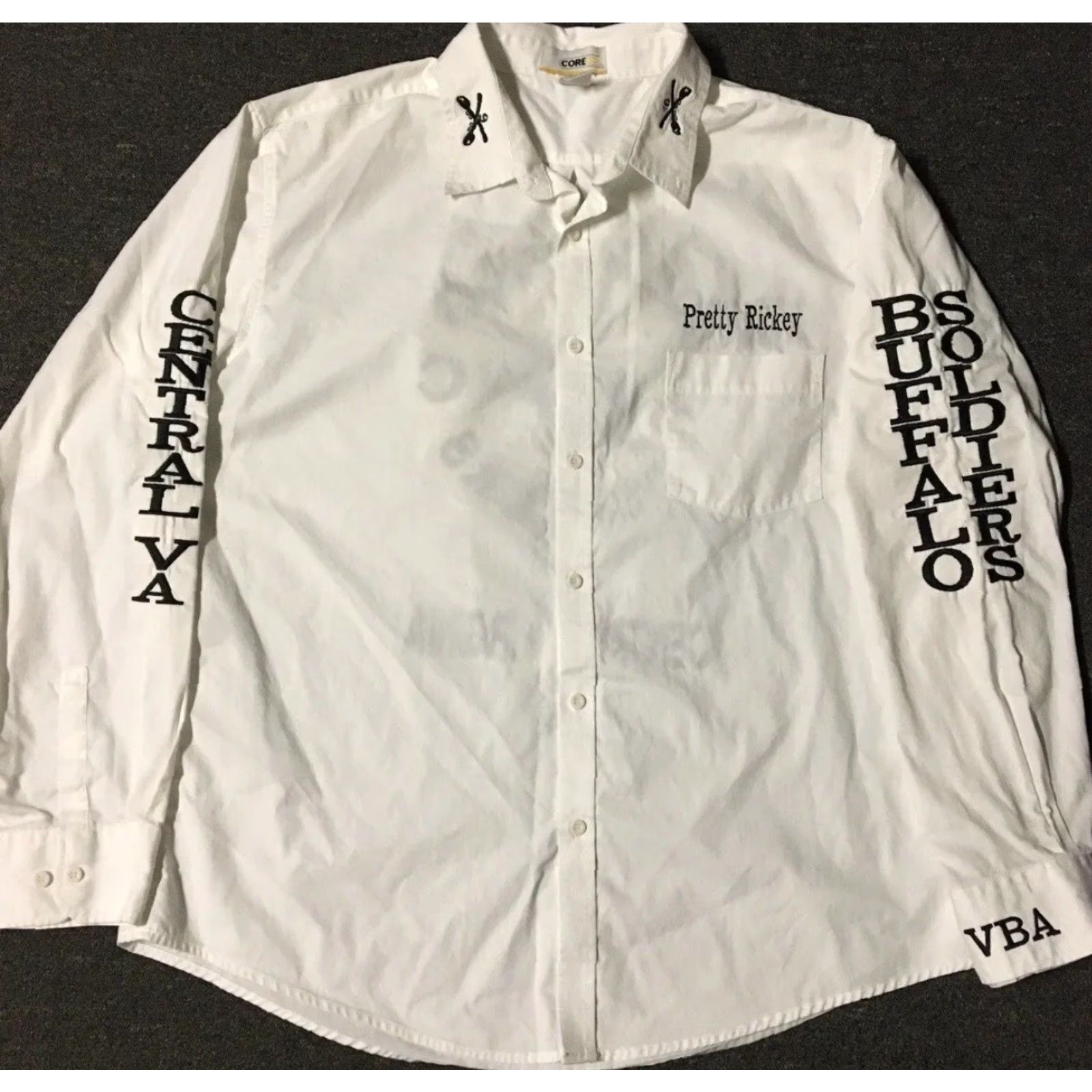 Vintage VINTAGE Buffalo Soldiers MC Pretty Ricky Shirt XL White Graphic Tee Men Size US XL / EU 56 / 4 - 2 Thumbnail