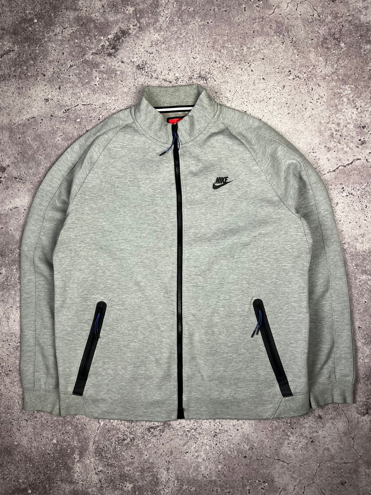 Pre-owned Nike Tech Fleece Bomber In Grey