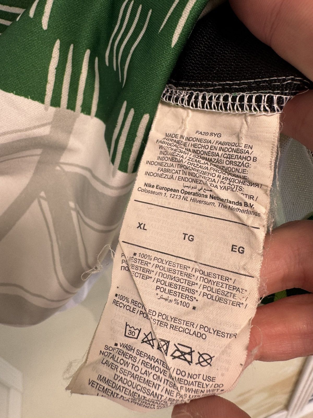 Nike Nigeria 2020-2021 Home Soccer Jersey Football Shirt Kit Size US XL / EU 56 / 4 - 13 Thumbnail