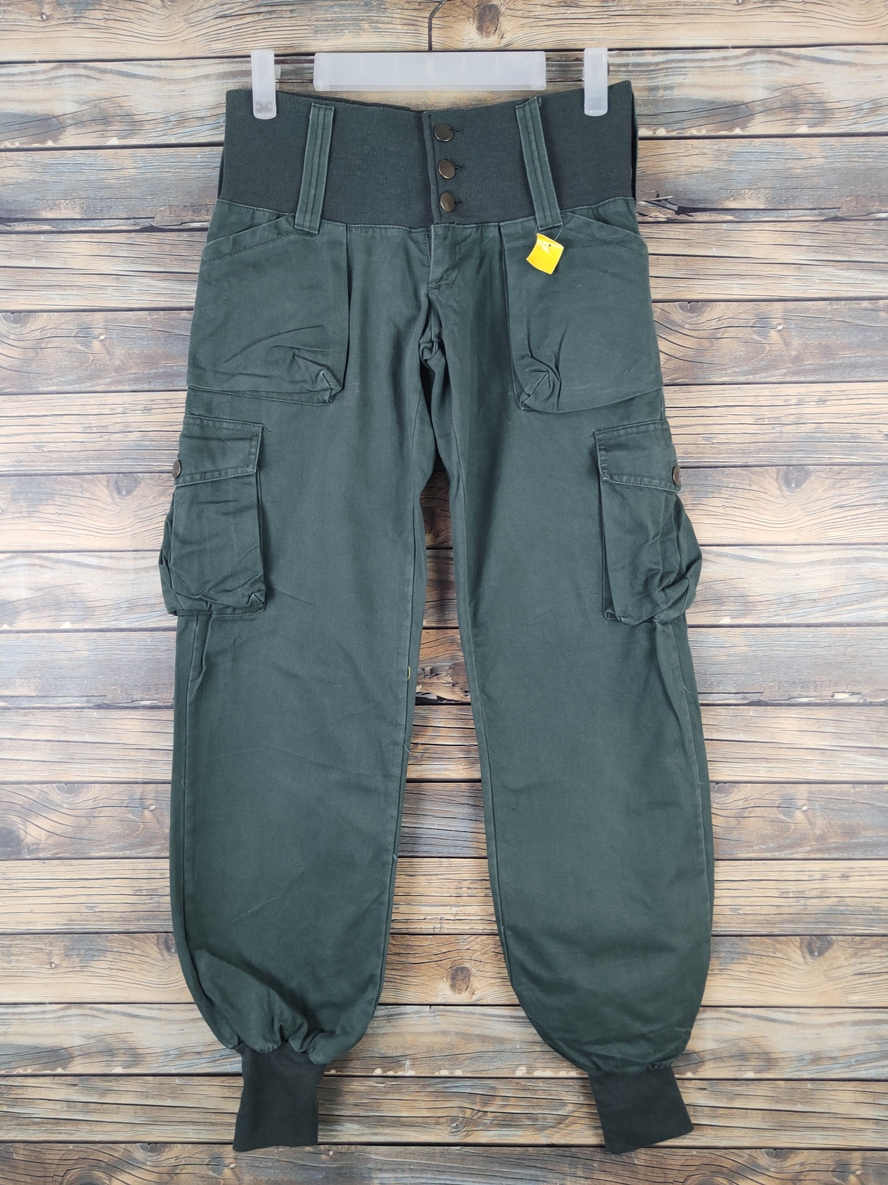 DL Blue Brain Dark Green Multipocket Joggers #2398
