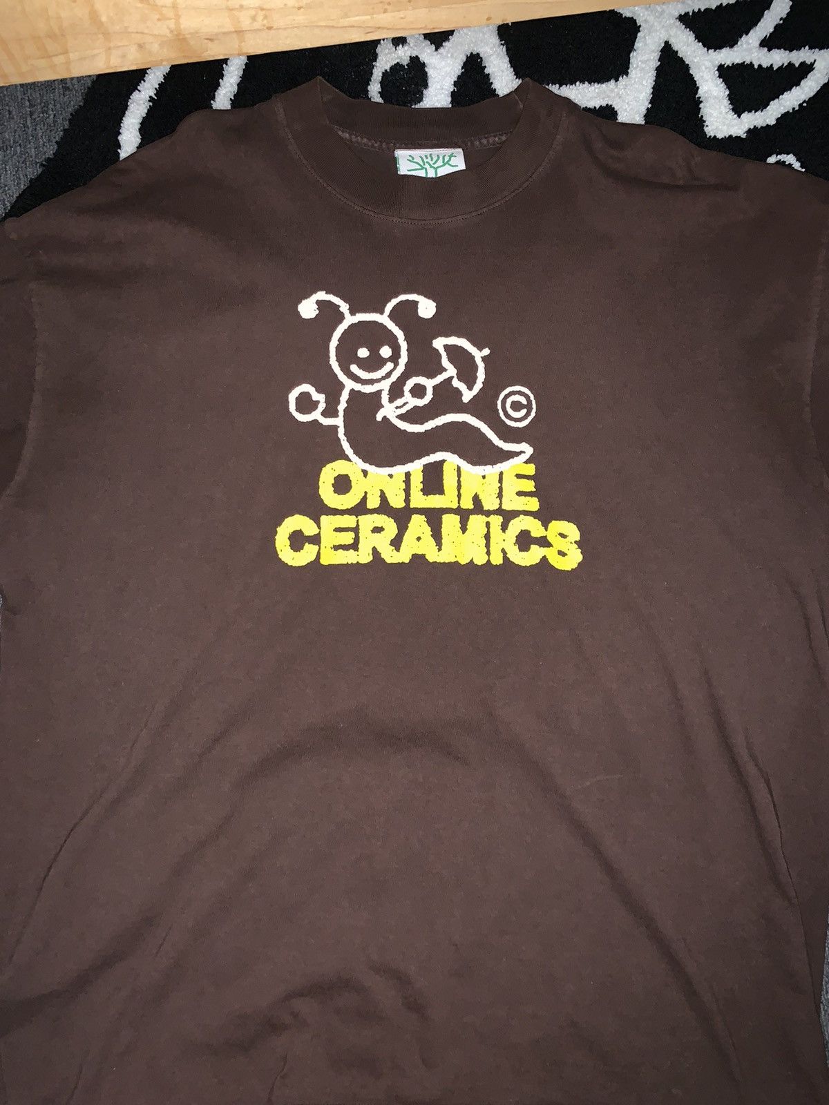 image of Online Ceramics Snail Tee in Brown, Men's (Size XL)