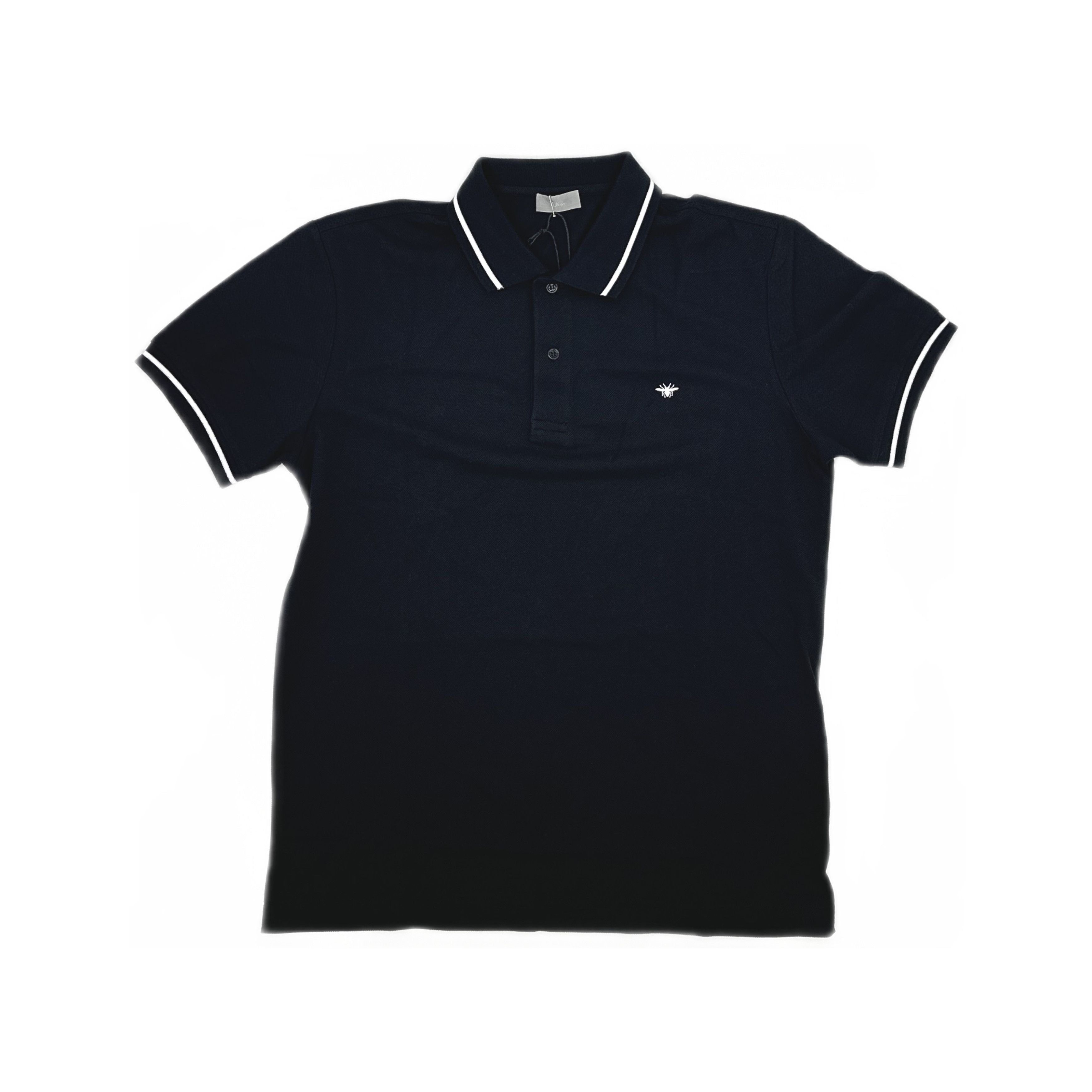 Dior Dior Bee Embroidery Striped Polo Size L Size US L / EU 52-54 / 3 - 1 Thumbnail