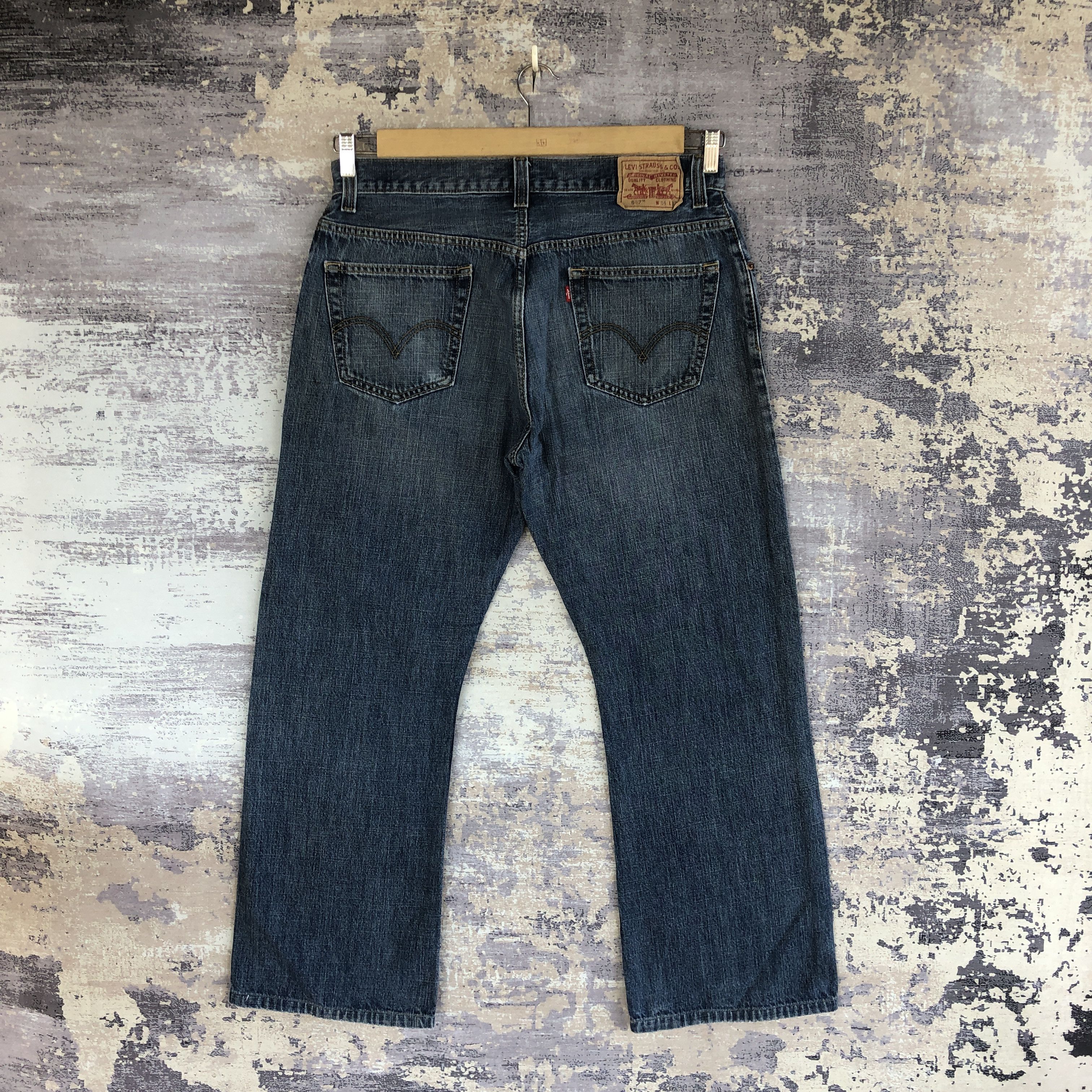 Levi's Vintage Levis 557 Bell Bottom Jeans Levi's Flare Denim Size US 34 / EU 50 - 2 Thumbnail