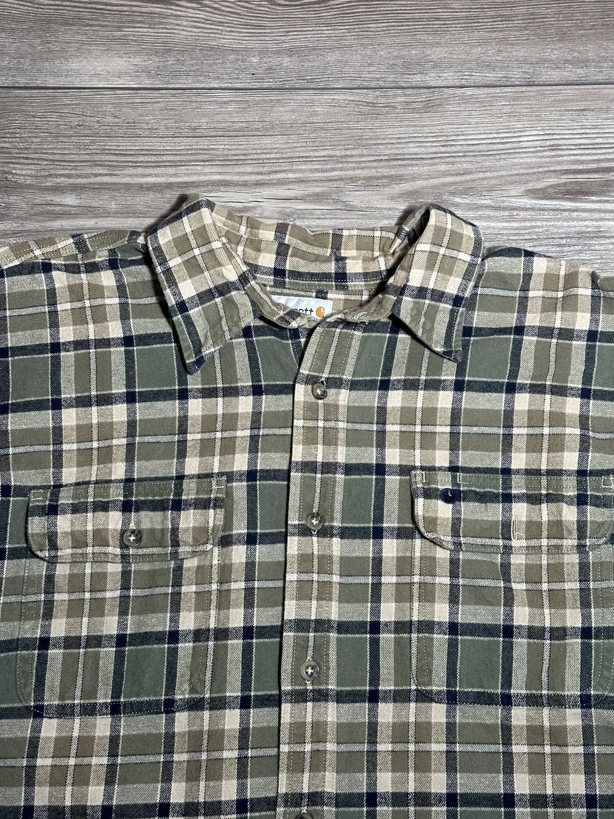 Carhartt Carhartt Flannel Button Up Shirt Size US XL / EU 56 / 4 - 2 Thumbnail