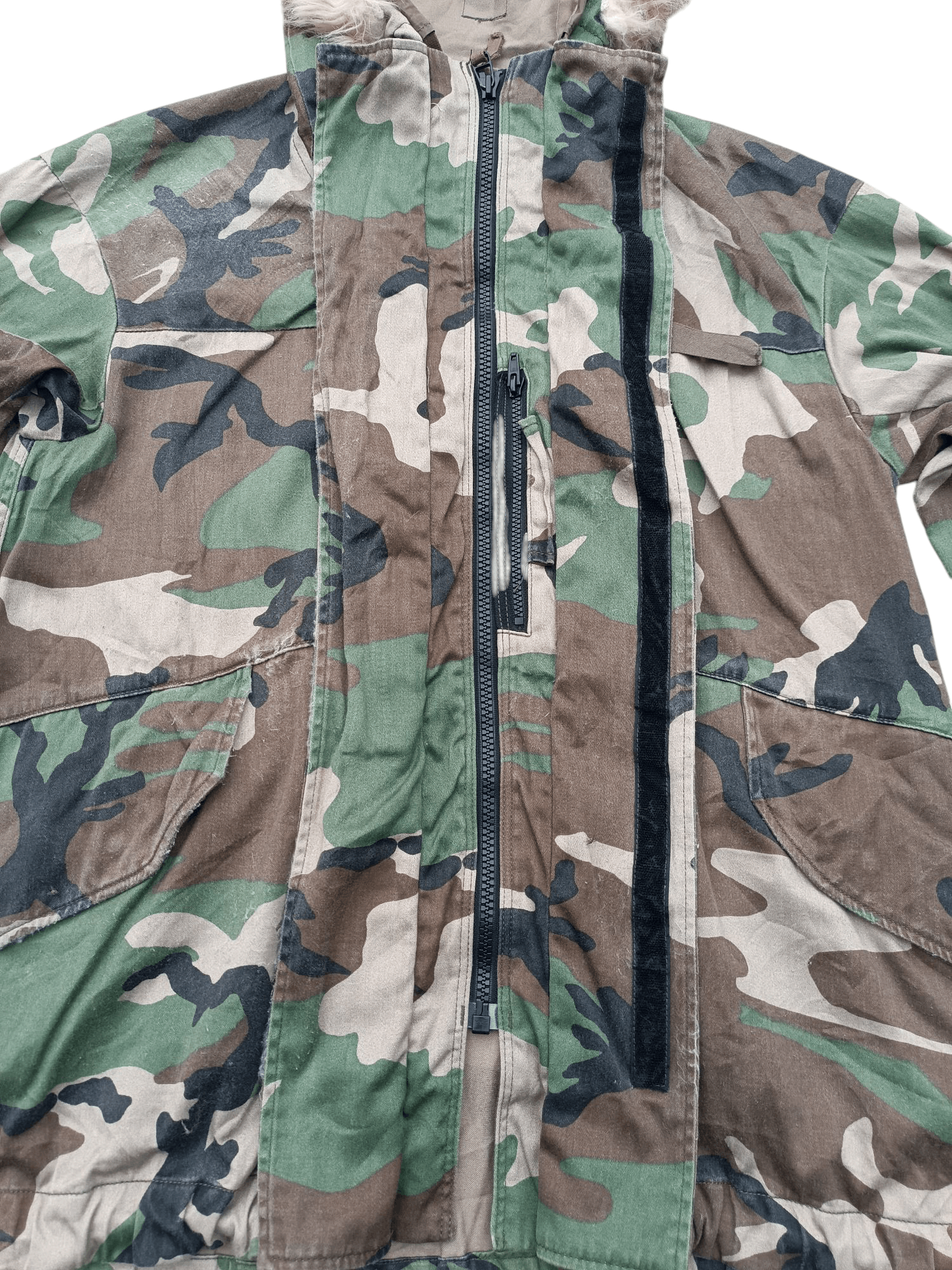 Vintage Vintage 🔥 RNA Inc Military Camo Fur Hoodie Jacket FR007 Size US L / EU 52-54 / 3 - 5 Thumbnail