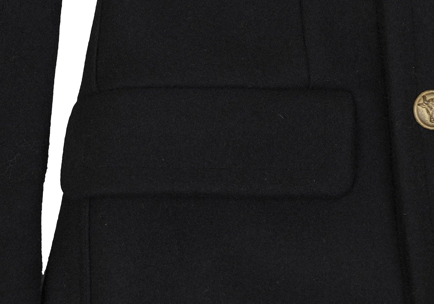 Jean Paul Gaultier Wool Coat with Metal Buttons in Black, Size 48 Size US M / EU 48-50 / 2 - 7 Thumbnail