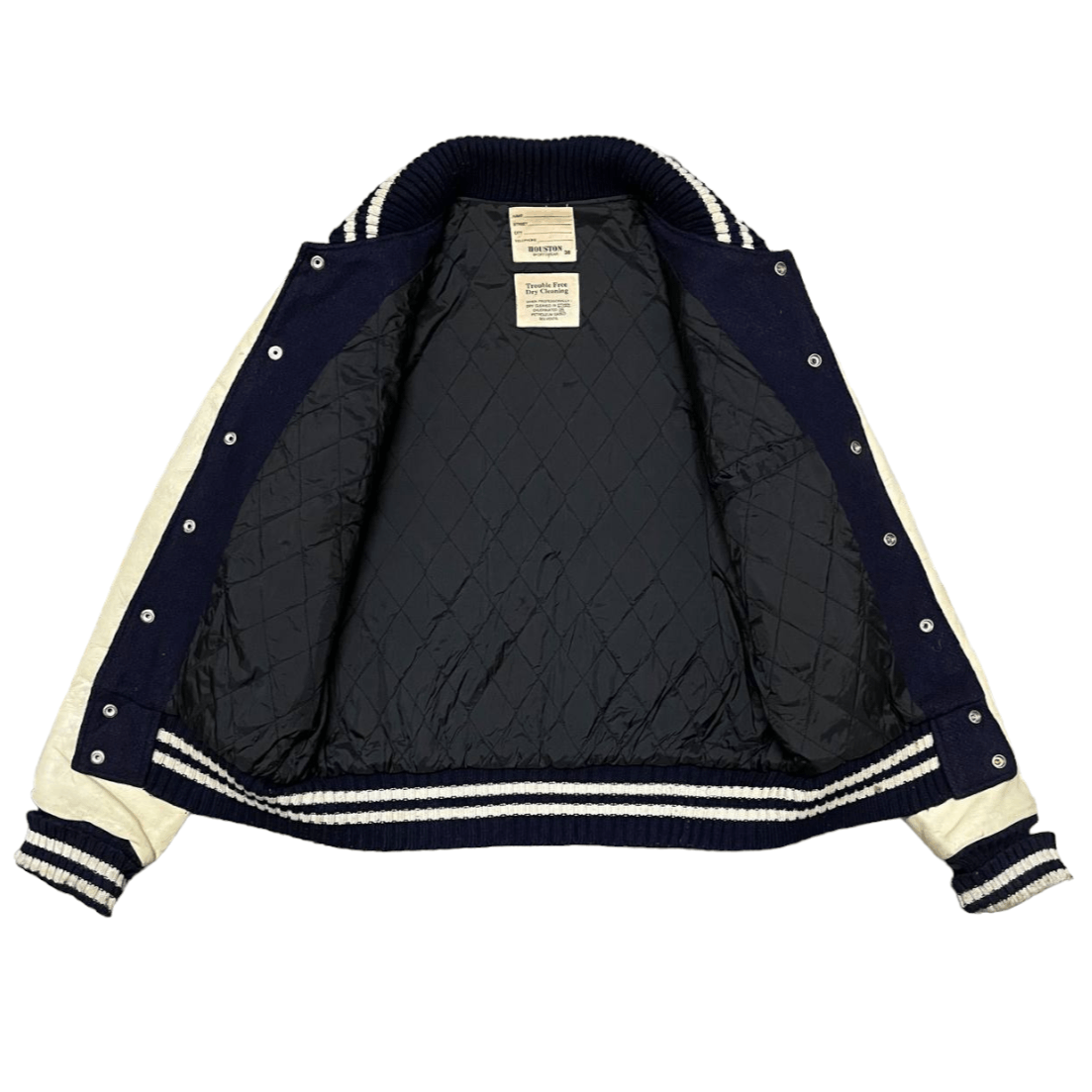 Japanese Brand Vintage Houston Blue Devils Varsity Jacket Leather Sleeve Size US M / EU 48-50 / 2 - 10 Thumbnail