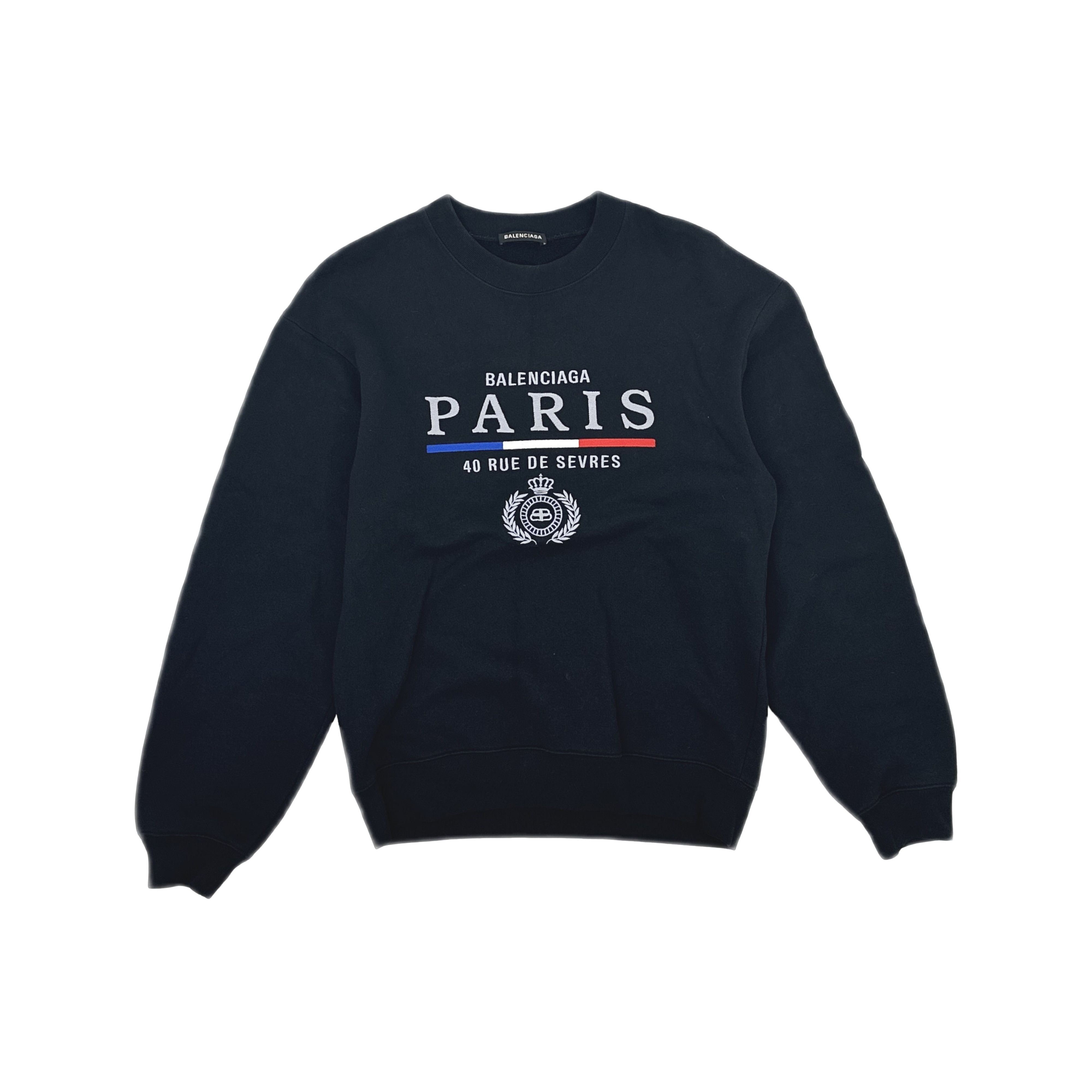 Balenciaga Balenciaga Paris Crest Embroidery Sweatshirt XS Size US XS / EU 42 / 0 - 1 Thumbnail