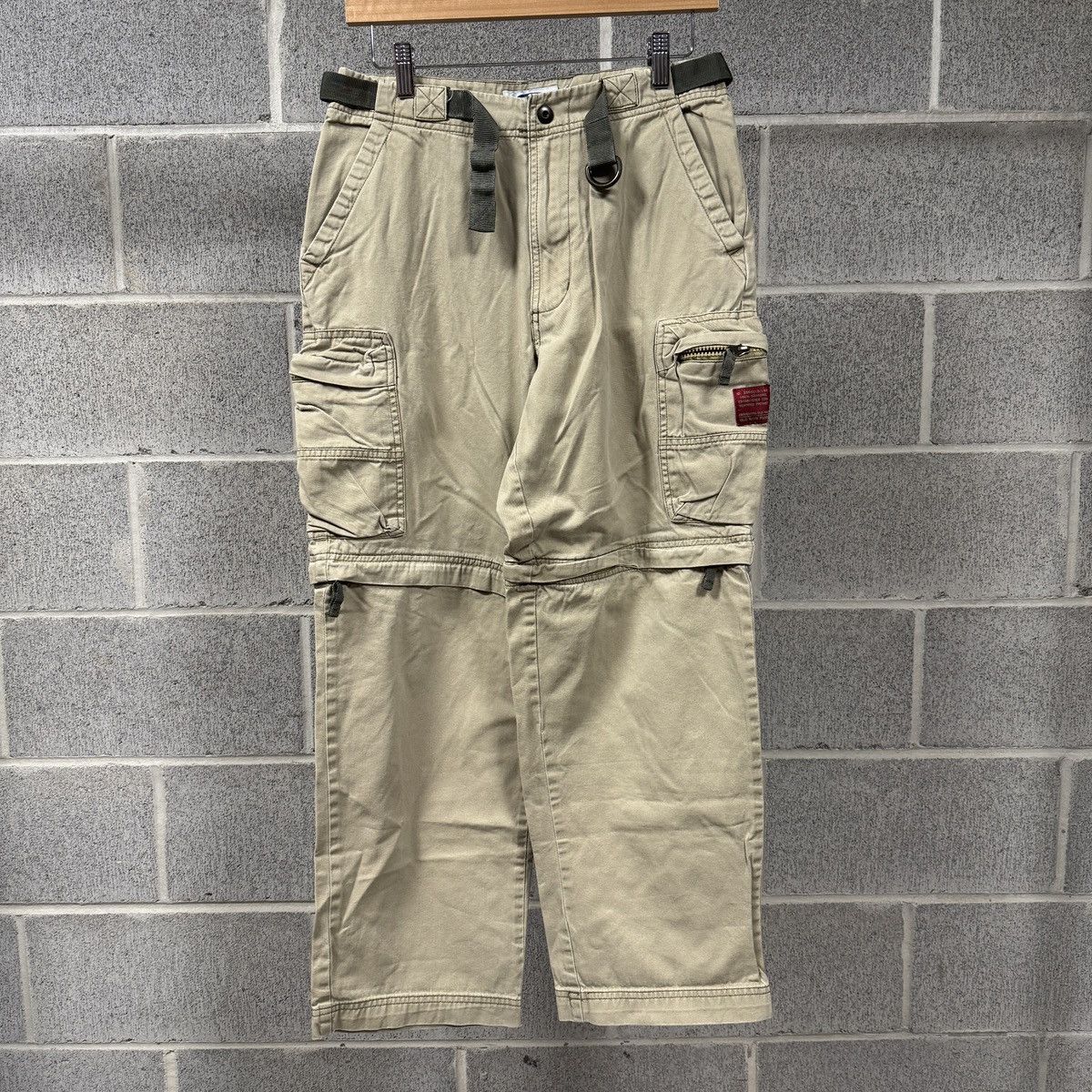 Vintage Old Navy Tan Paratrooper Cargo Pants ERD Grunge Raimundo Size US 29 - 1 Thumbnail