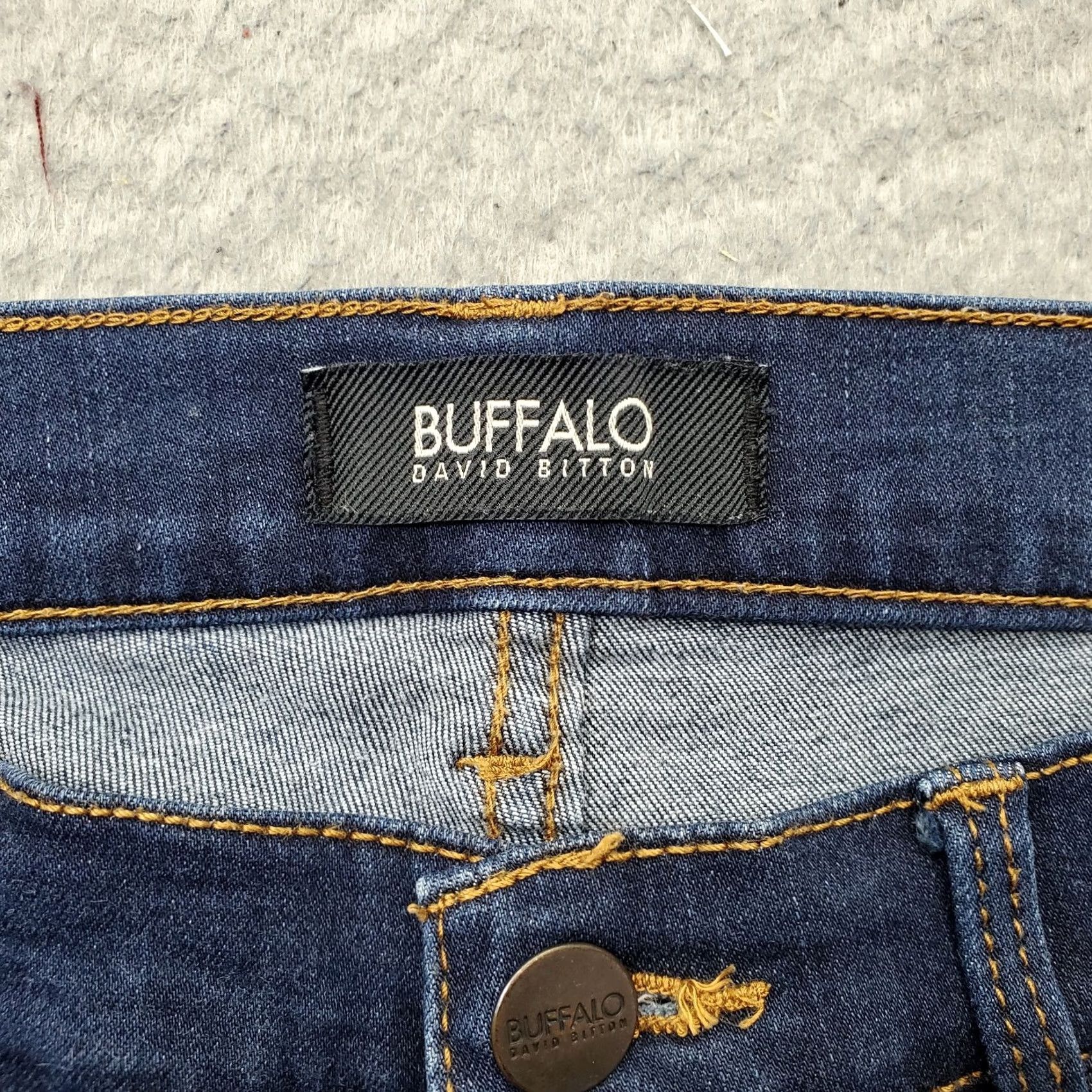 Buffalo David Bitton Buffalo David Bitton Bermuda Shorts Womens 29 Blue Denim Stretch Cuffed Hem Size 29" - 8 Thumbnail