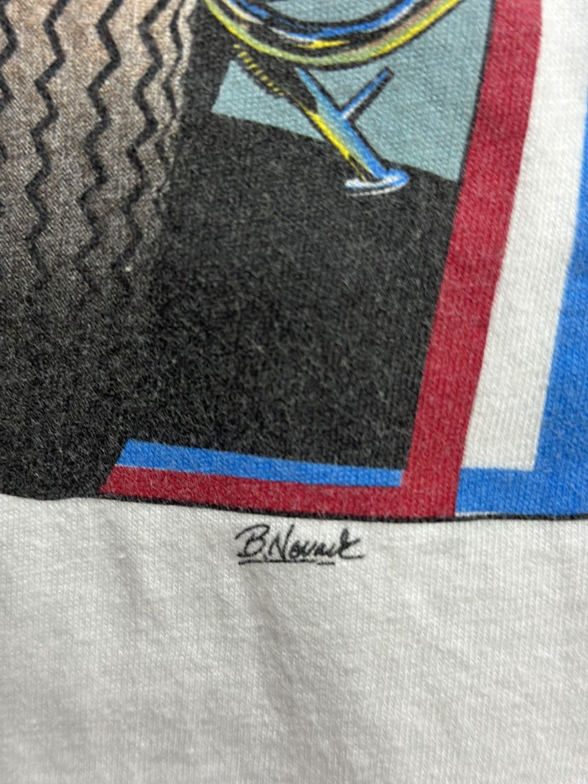 Hanes Vintage 90s Easy Riders Nekad Girl Cafe Faded Tee Size US XL / EU 56 / 4 - 3 Thumbnail