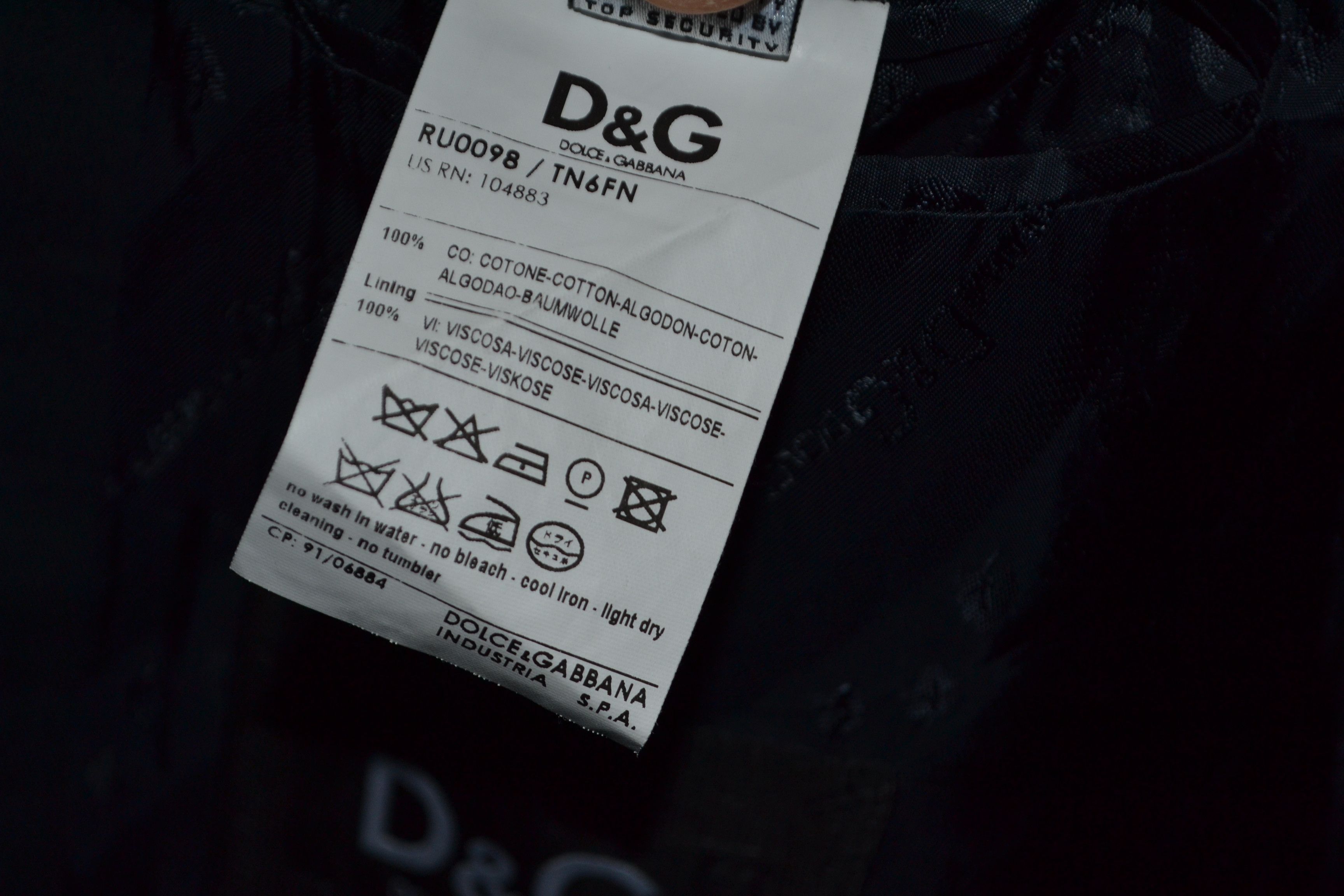 Dolce & Gabbana Dolce & Gabbana 1 Button Cotton Dark blue Suit Men's 54 Size US L / EU 52-54 / 3 - 15 Thumbnail
