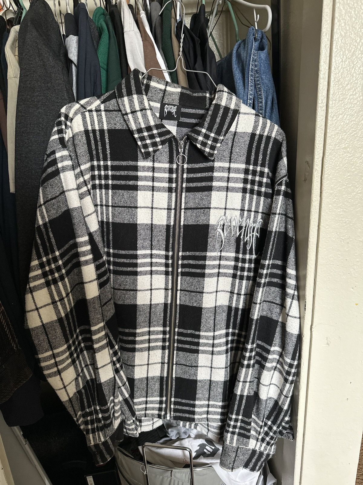 Revenge REVENGE FLANNEL ZIP PLAID JACKET Size US M / EU 48-50 / 2 - 1 Thumbnail