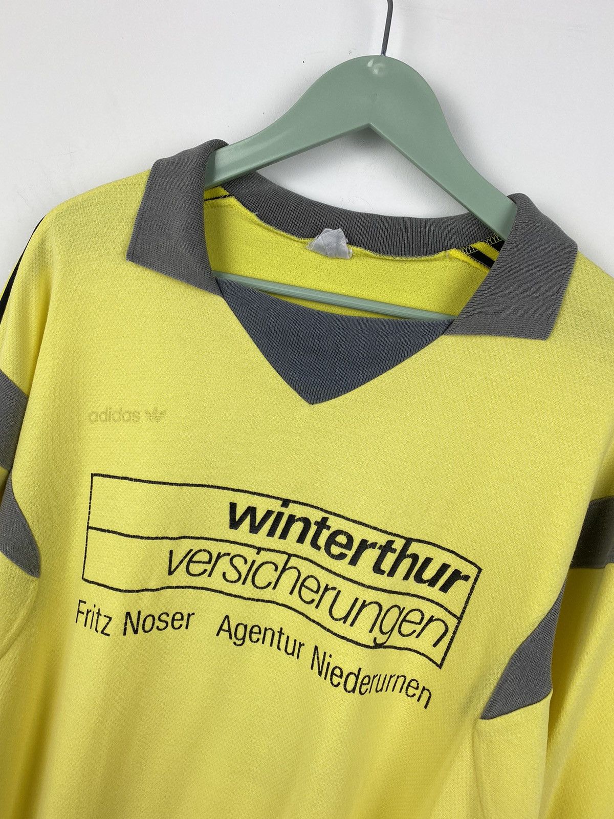 Adidas Vintage Adidas Winterthur 1980s #7 Ventex Soccer Jersey PSG Size US L / EU 52-54 / 3 - 3 Thumbnail