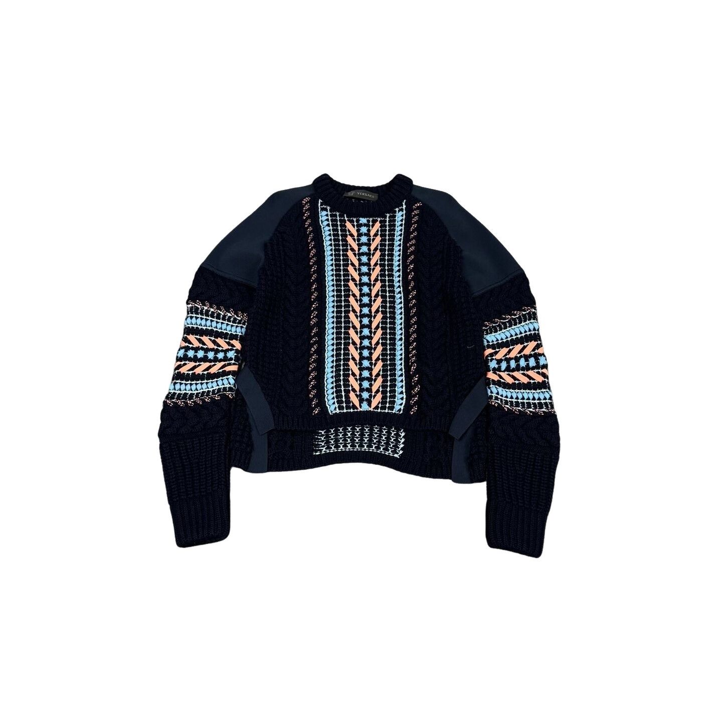 Versace Versace Runway Chunky Intricate Knit Sweater 40 Size US XXS / EU 40 - 1 Thumbnail