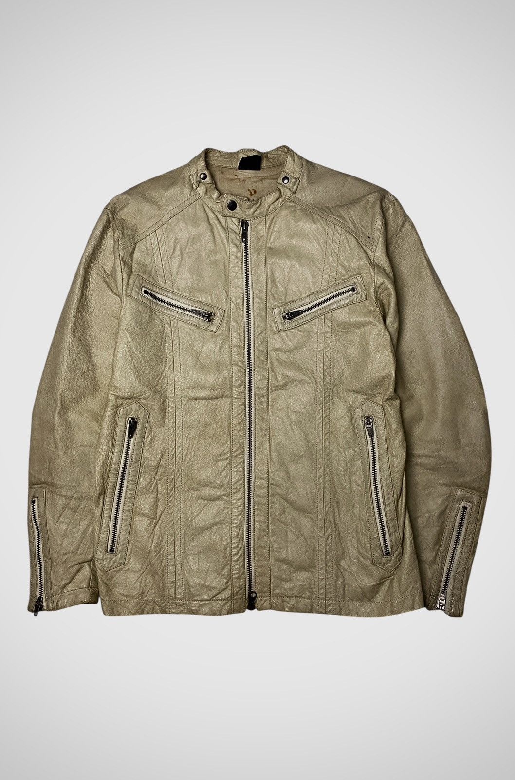 Isamu Katayama Backlash Jackrose Pig Leather Biker Jacket Size US M / EU 48-50 / 2 - 2 Thumbnail