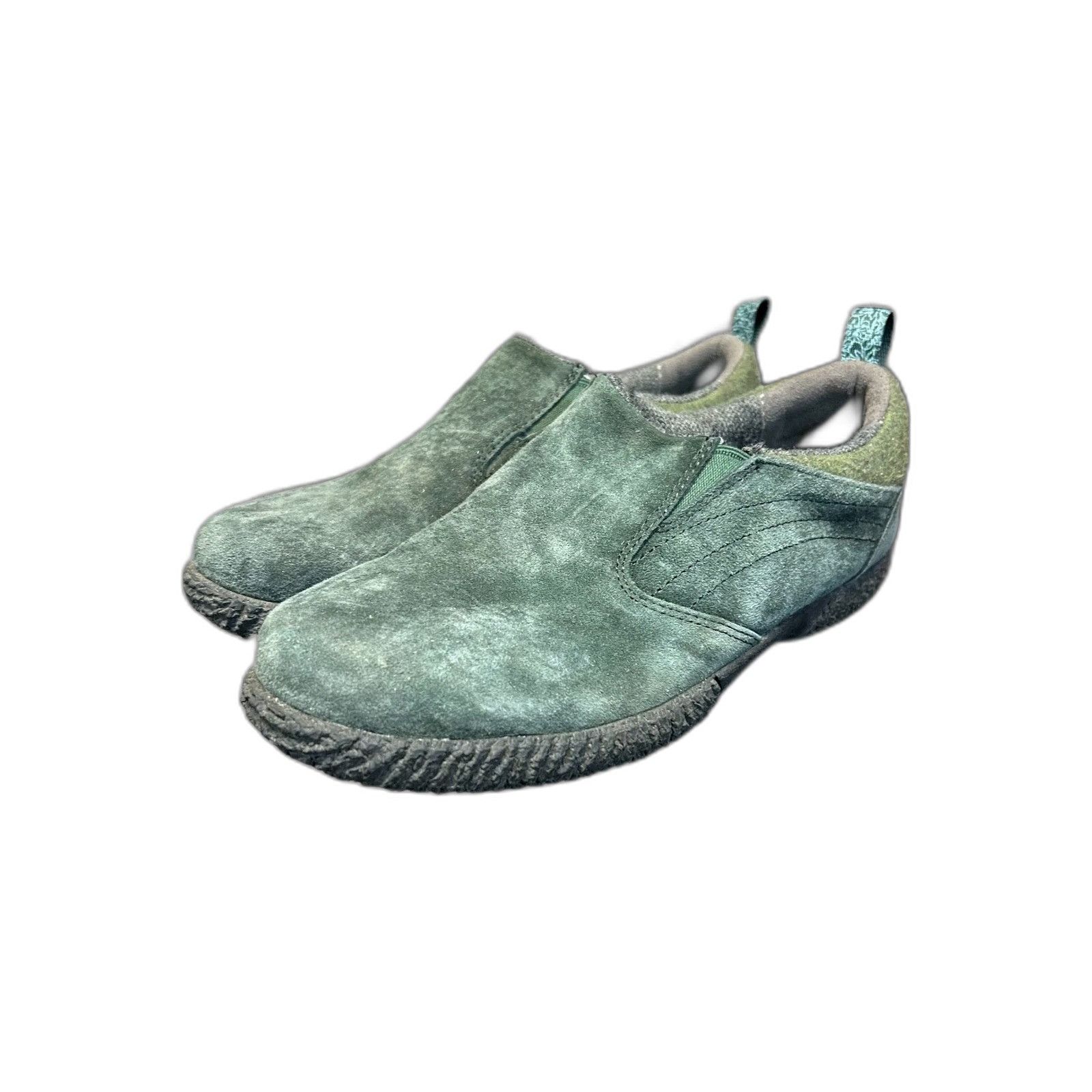 L.L. Bean LL Bean Olive Green Suede Women's Slip-on Clogs Moccasins Sh Size US 7.5 / EU 40-41 - 4 Thumbnail