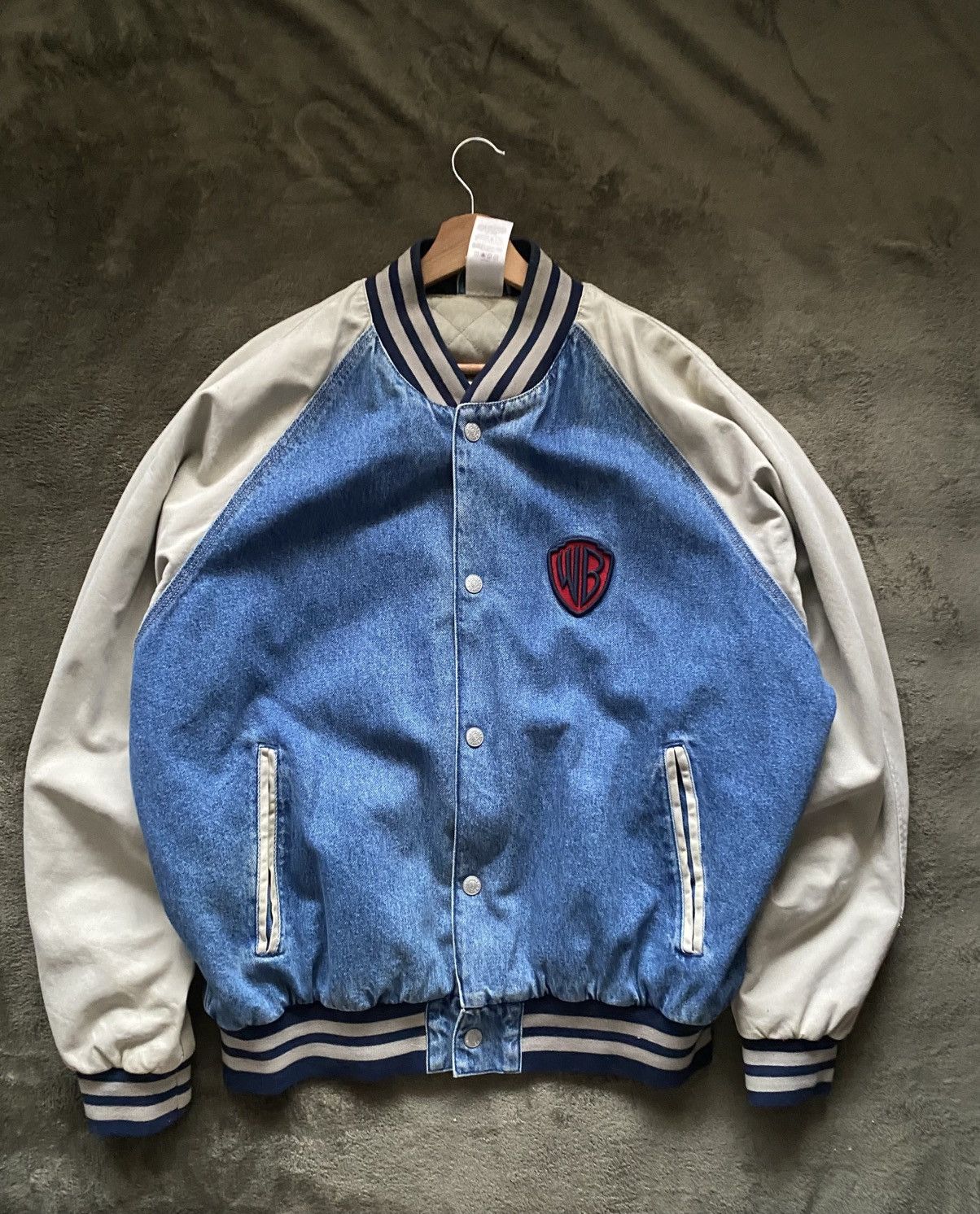 Warner Bros Looney Tunes Warner Bros Vintage Denim Bomber Size US L / EU 52-54 / 3 - 4 Thumbnail