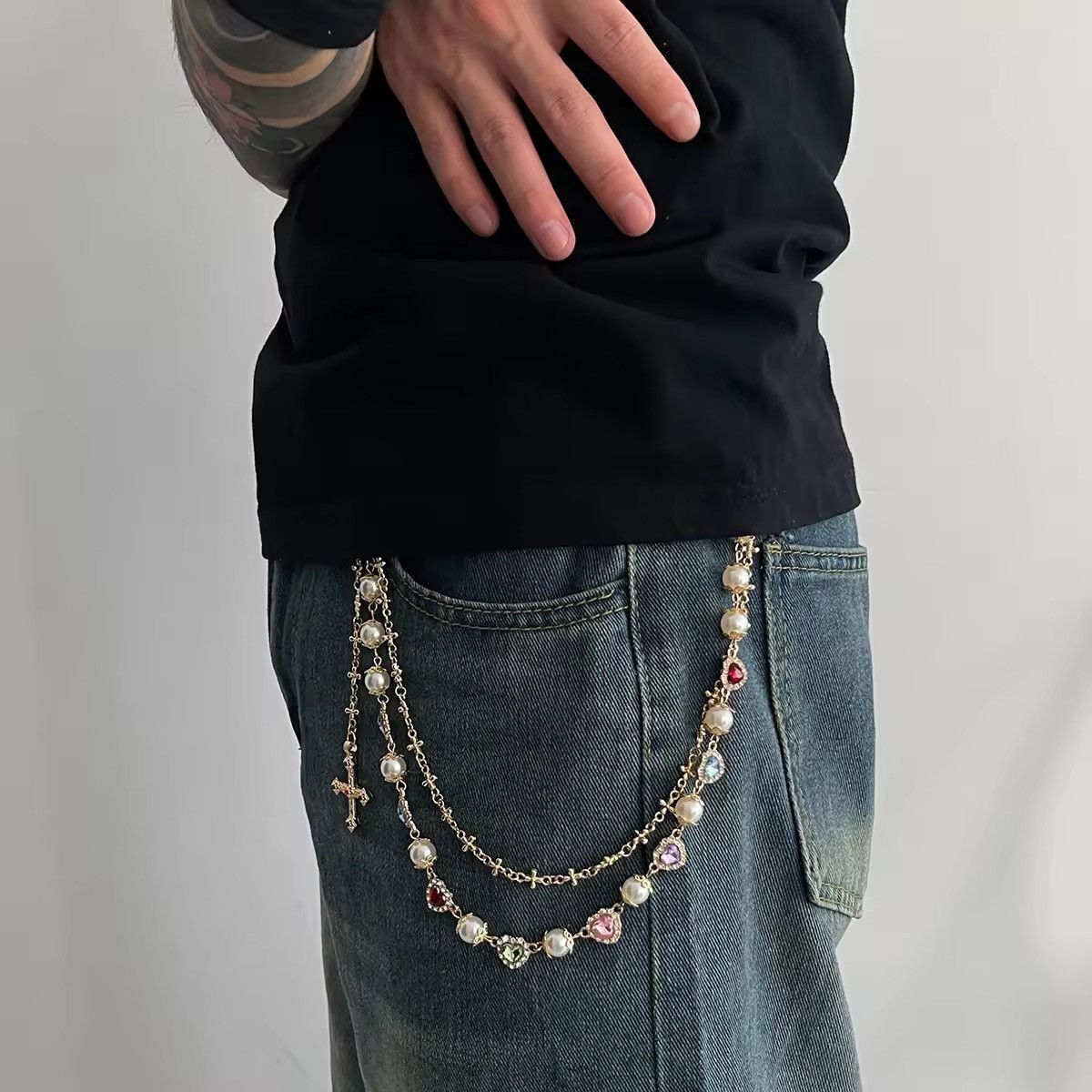 Jewelry Multicolor Beads Chain Size ONE SIZE - 4 Thumbnail