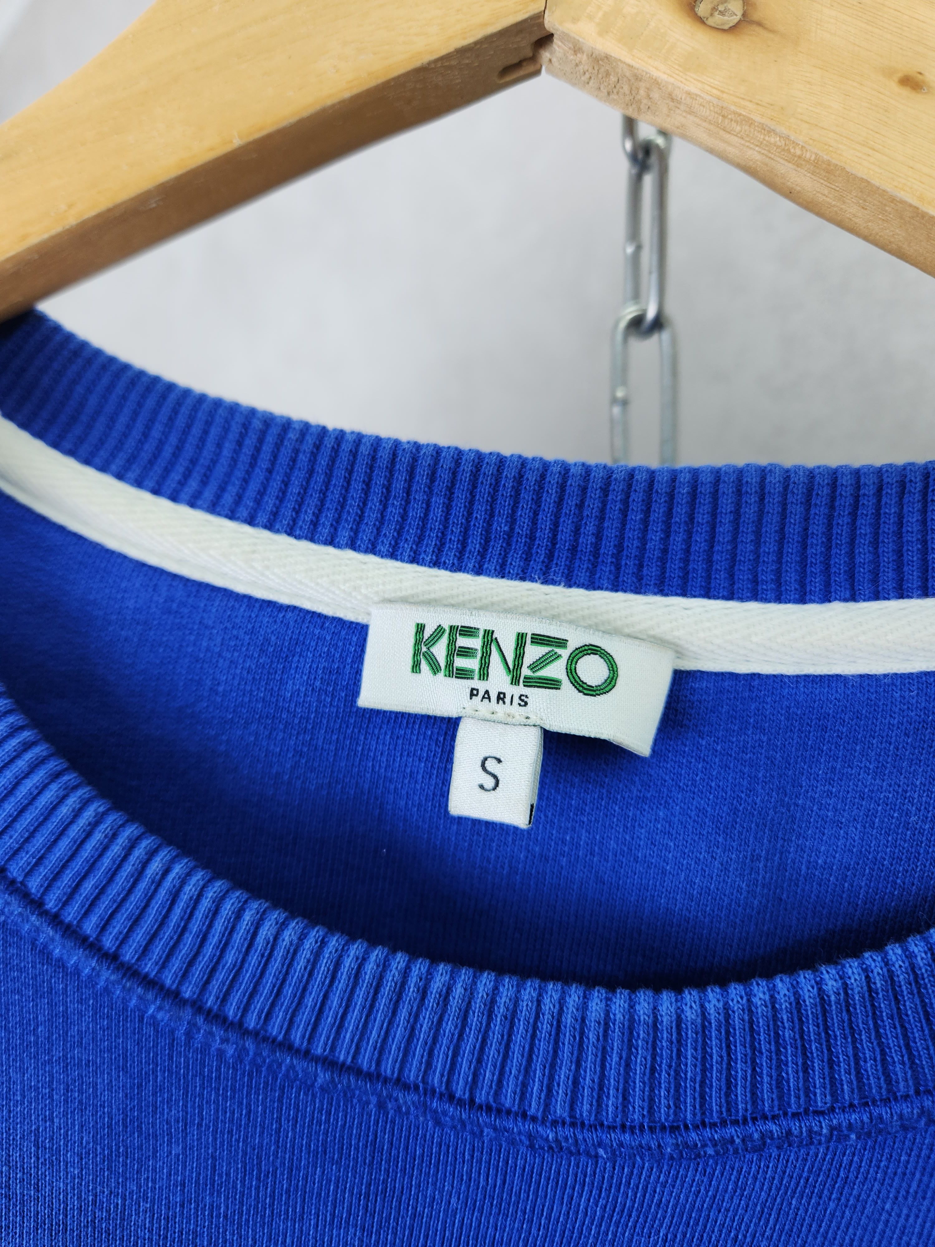 Kenzo Kenzo Blue Eye Embroidered cotton Crew Neck sweatshirt Size S / US 4 / IT 40 - 10 Thumbnail