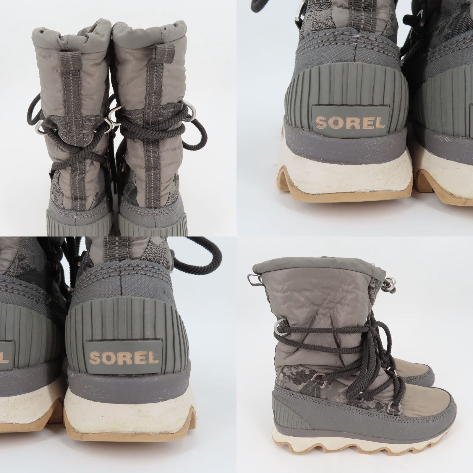 SOREL Sorel Kinetic Lace Up Boot Women 8.5 Gray Quarry NL3101-052 Winter Waterproof Boot Casual Snow Size US 9 / IT 39 - 8 Thumbnail