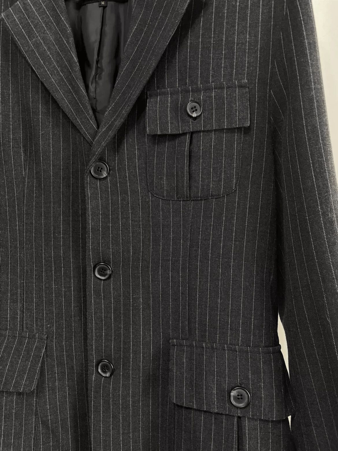 Comme des Garcons Comme Des Garcons Stripe Leather Patches Jacket Size US M / EU 48-50 / 2 - 4 Thumbnail