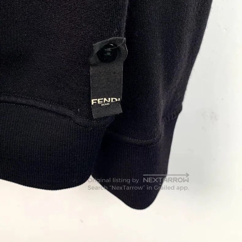 Fendi Fendi Black Monster Eyes Hoodie Jacket. Size US XL / EU 56 / 4 - 4 Thumbnail