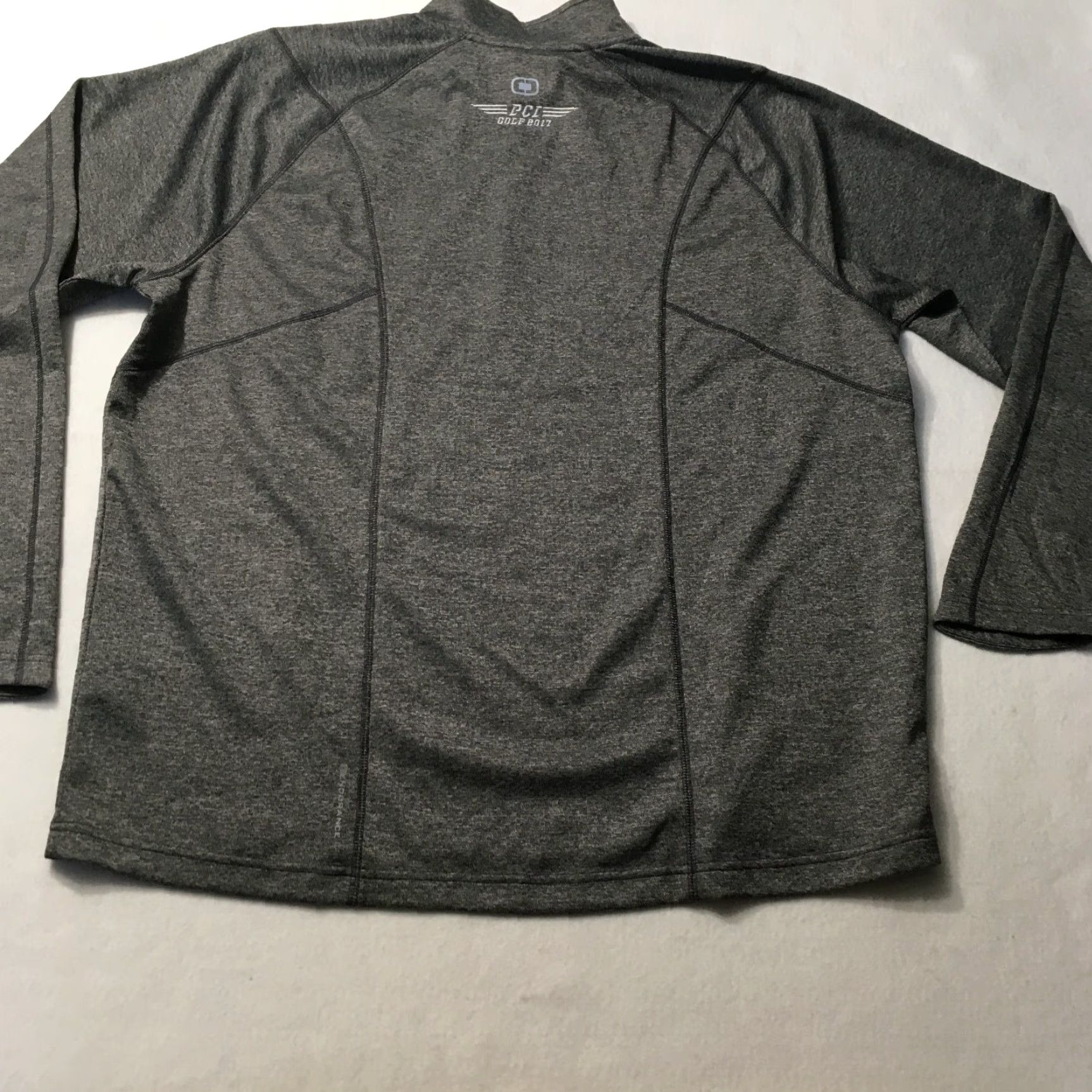 Vintage OGIO Sweatshirt Mens 3XL Long Sleeve Zip 1/4 Gray Heathered Golf Outdoor Winter Fall Sports USA Size US XXL / EU 58 / 5 - 7 Thumbnail