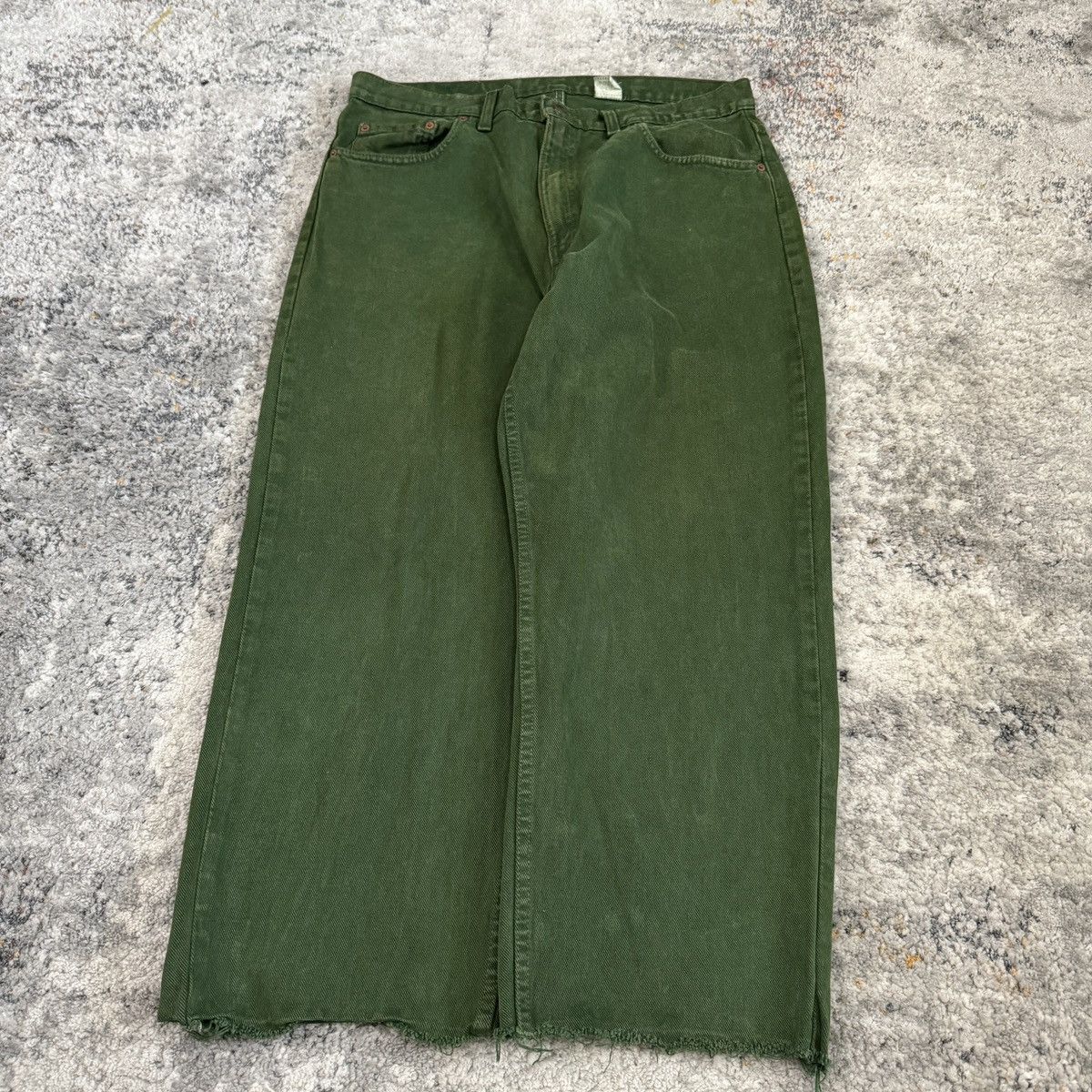 Levi's × Vintage Crazy Vintage Levi’s 554 Silvertab style green baggy jeans Size US 36 / EU 52 - 2 Thumbnail