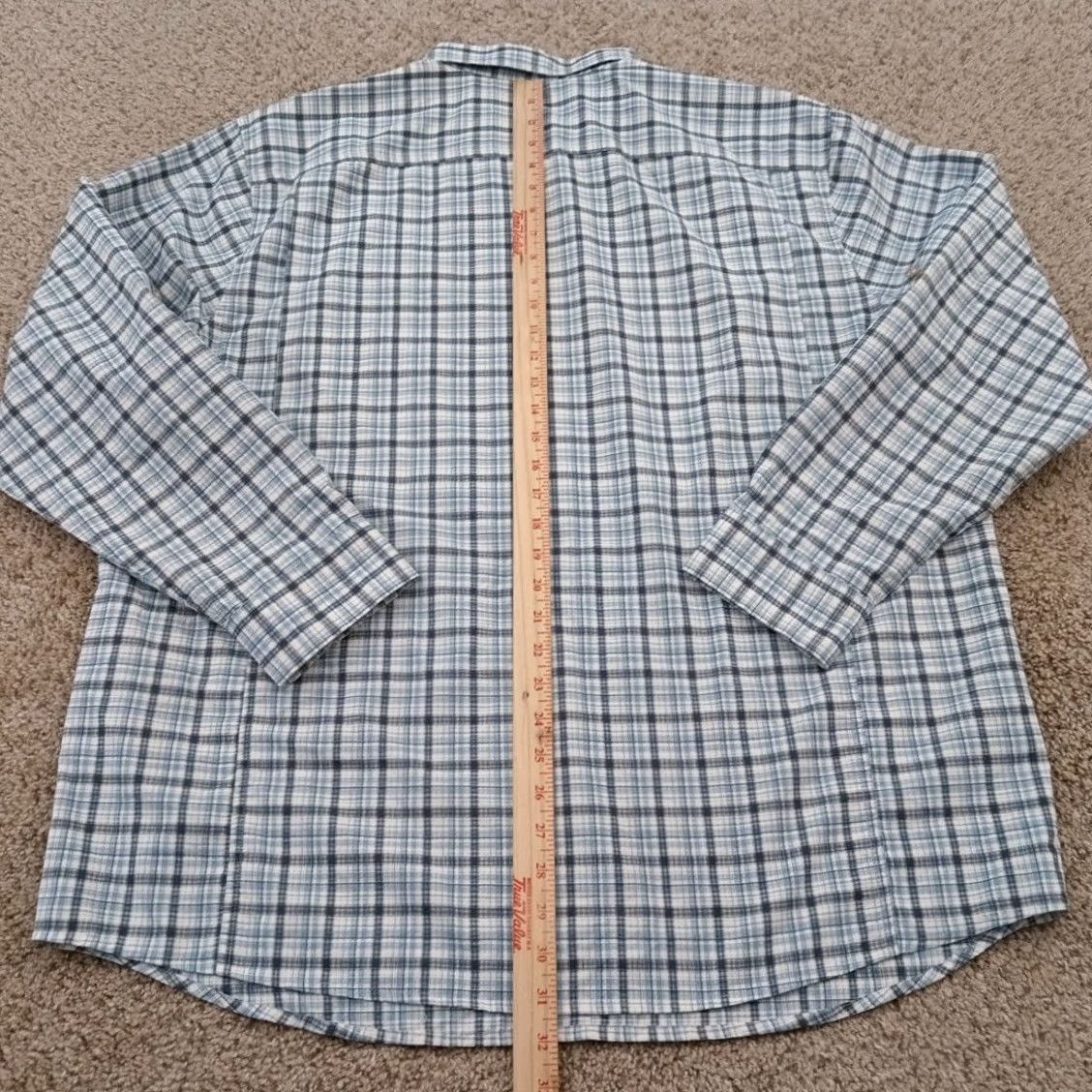 Vintage Ridgecut Shirt Mens XL Blue Plaid Button-Down Long Sleeve Breathable Collared Regular Button Up Breathable Navy blue? Size US XL / EU 56 / 4 - 5 Thumbnail