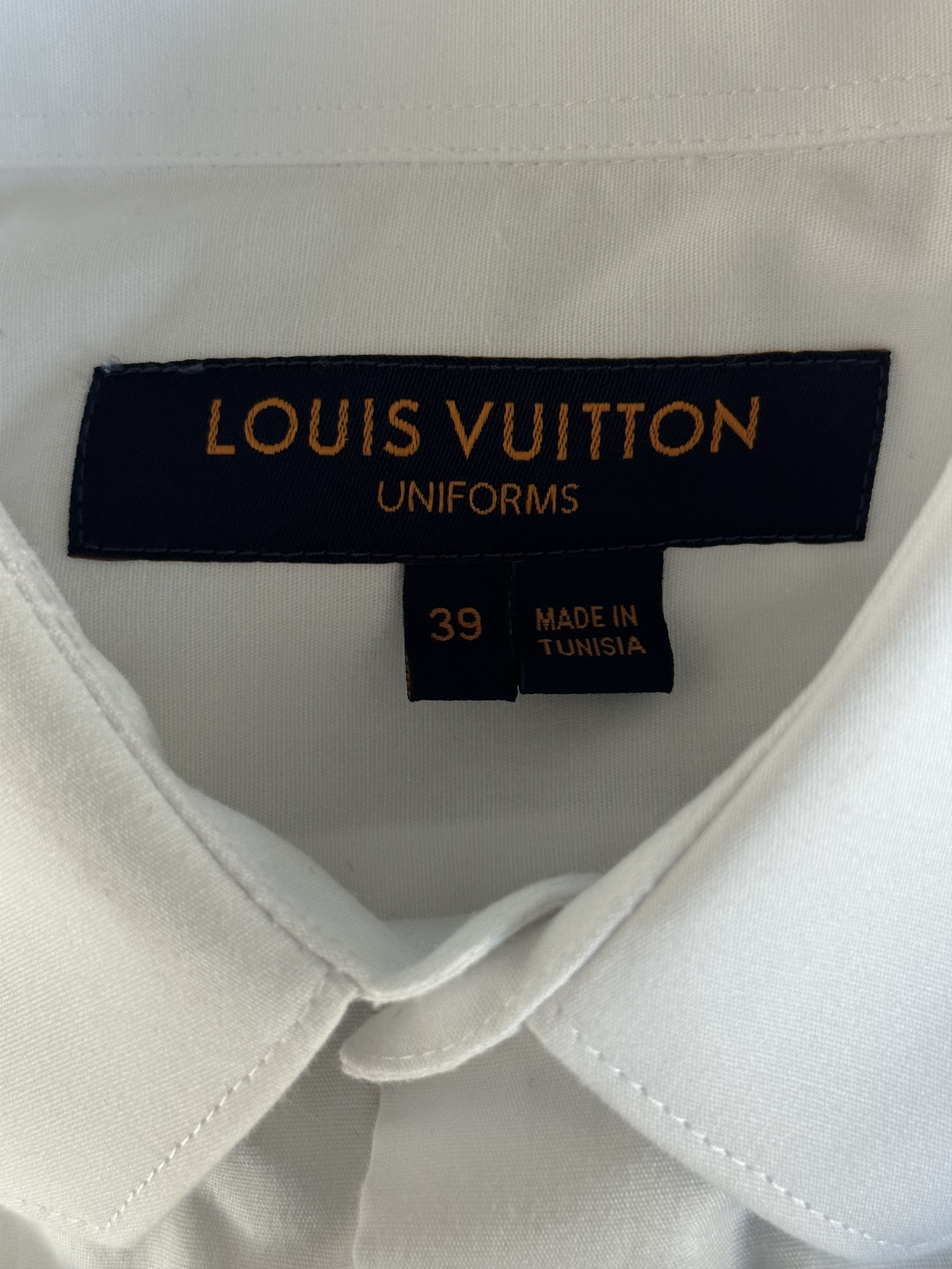 Louis Vuitton Louis Vuitton White Dress Shirt Size US S / EU 44-46 / 1 - 3 Thumbnail