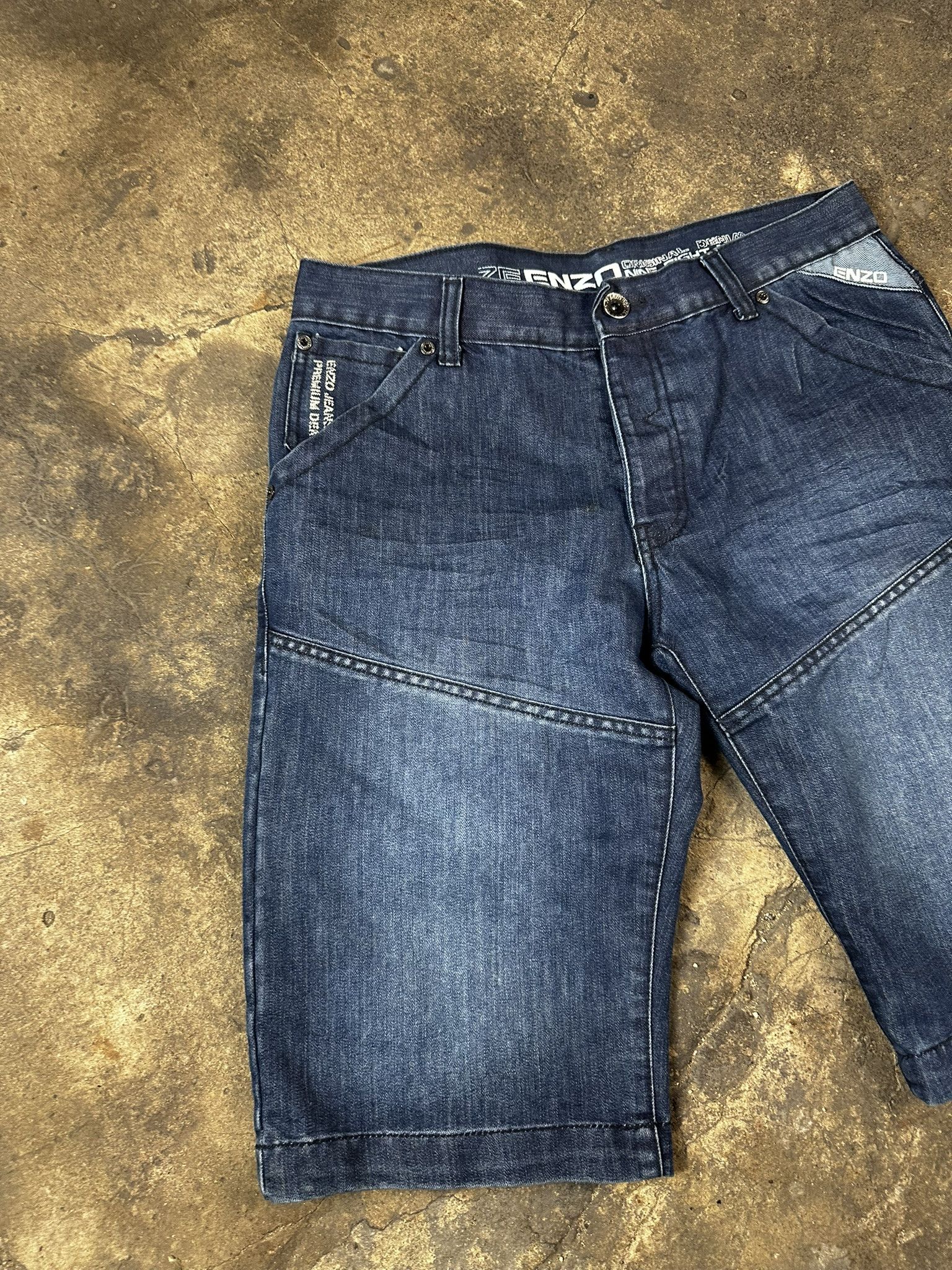 JNCO × Vintage Vintage Y2k Avant Garde Oversized Faded Jeans Shorts 2000s Size US 34 / EU 50 - 4 Thumbnail
