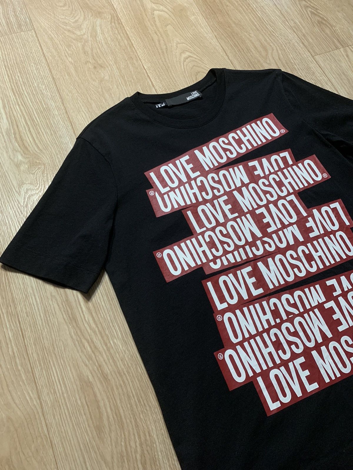 Love Moschino Love Moschino Multilogo T-Shirt Size M / US 6-8 / IT 42-44 - 3 Thumbnail