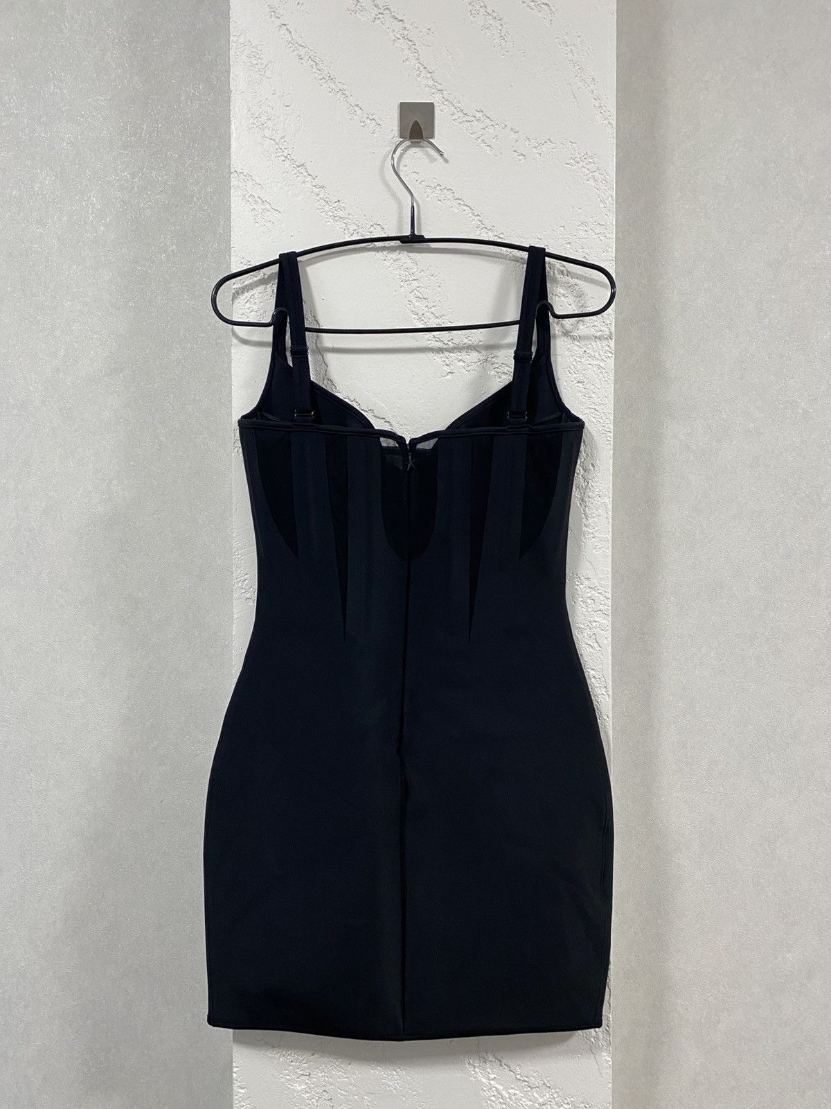 H&M 🖤 Mugler x H&M Black Corset Mini Dress Size S / US 4 / IT 40 - 8 Thumbnail
