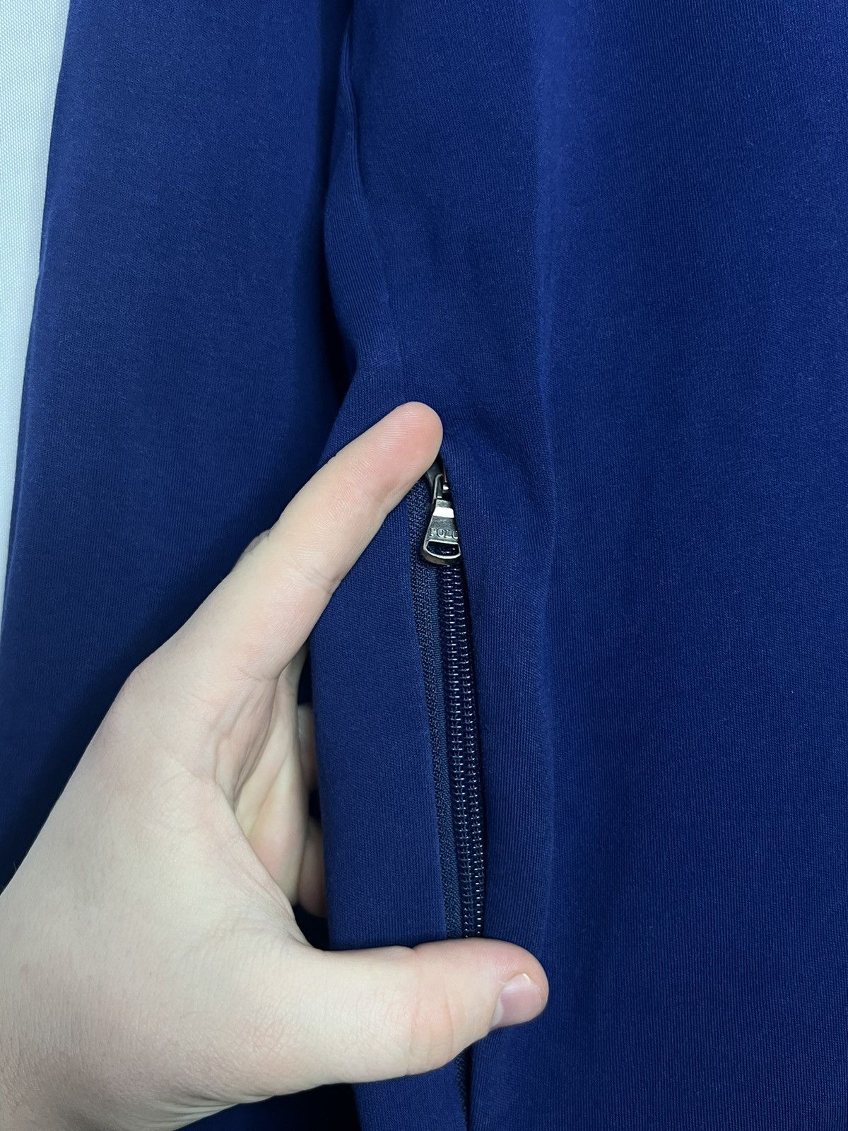 Polo Ralph Lauren × Vintage 🔥Polo Ralph Lauren Royal Blue Full Zip Sweat Jacket Luxury🔥 Size US XL / EU 56 / 4 - 4 Thumbnail