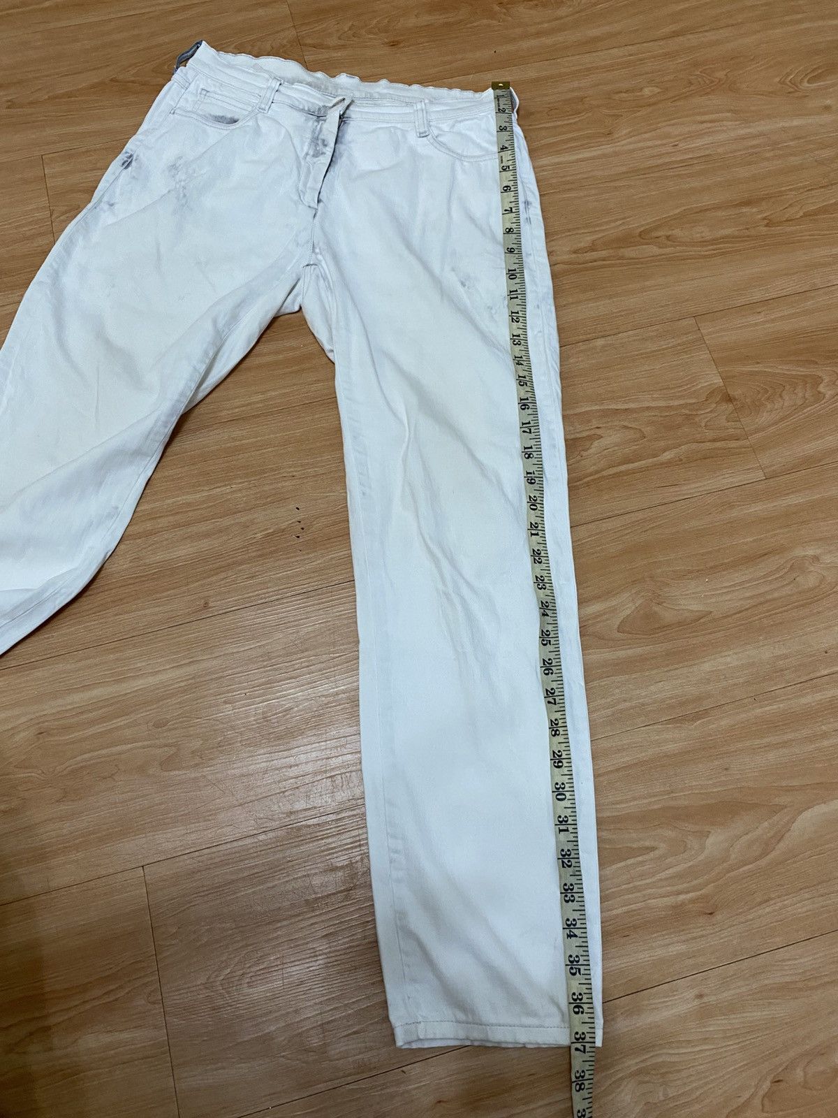 Maison Margiela Maison Margiela Distressed White Denim Jeans very rare Size US 29 - 15 Thumbnail