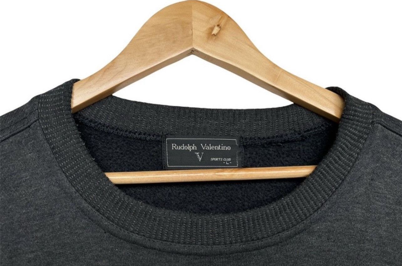 Valentino × Vintage Vintage Rudolph Valentino Embroidered Spellout Sweatshirt Size US L / EU 52-54 / 3 - 5 Thumbnail