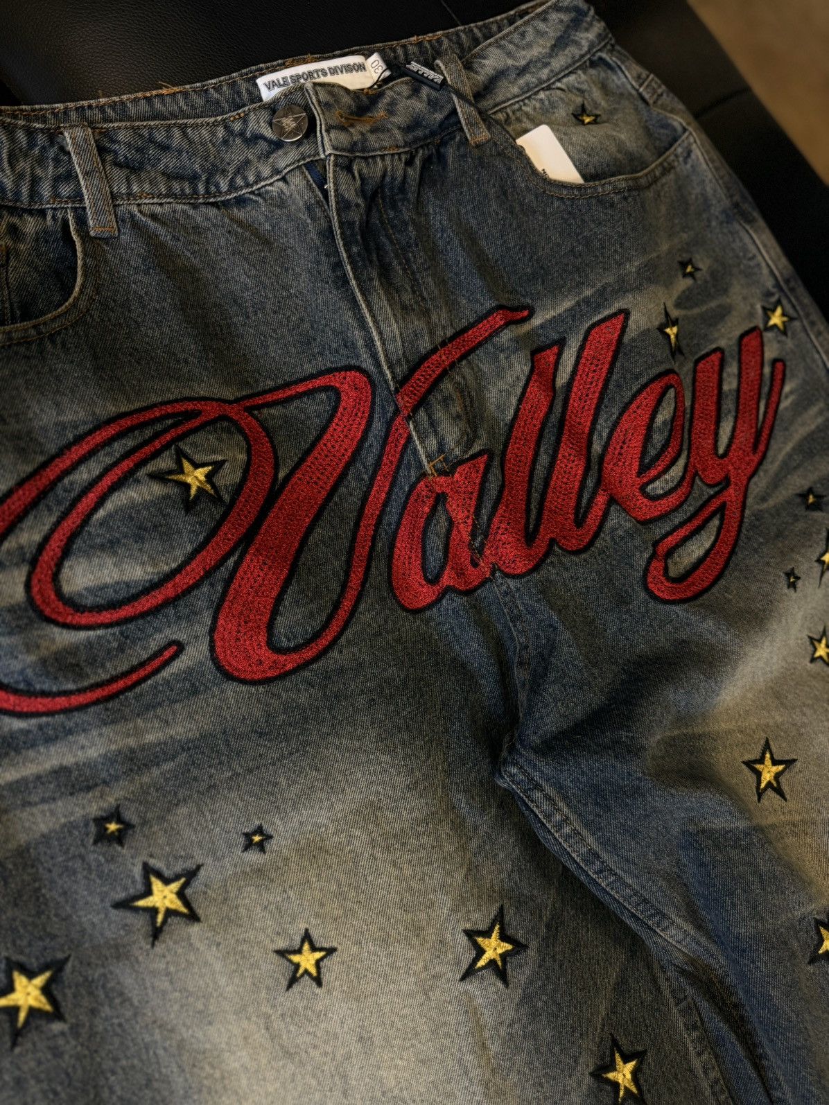 Vale Valley Star Bunny Rocket Baggy Blue Jeans Size 30 Size US 30 / EU 46 - 5 Thumbnail