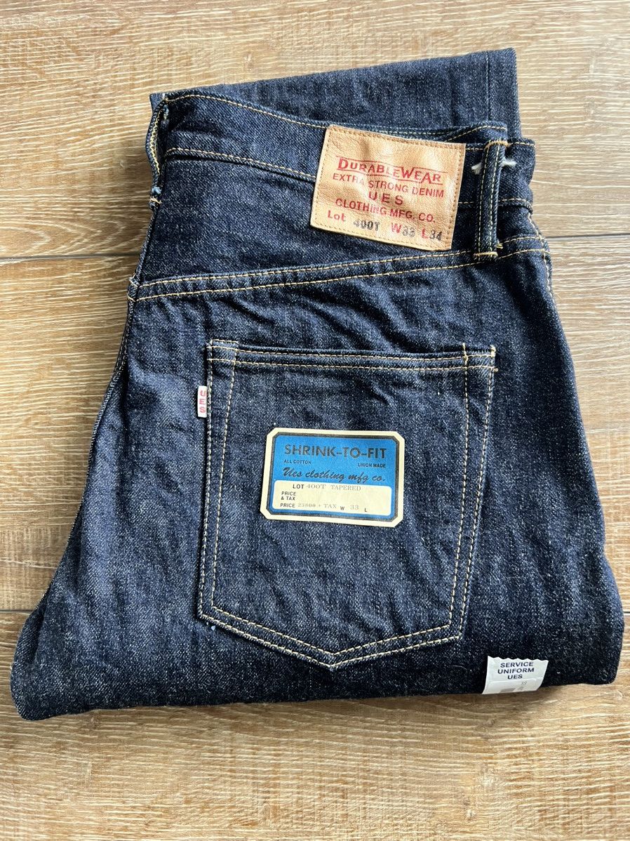 image of Dubbleware X Ues Shrink To Fit Denim New Never Worn in Raw Indigo, Men's (Size 33)
